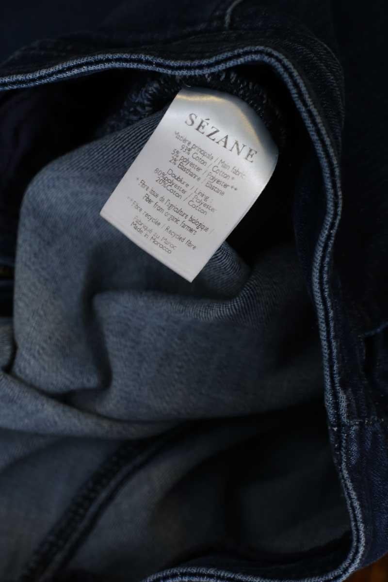 Cotton skinny jeans SEZANE - Seconde main Blue