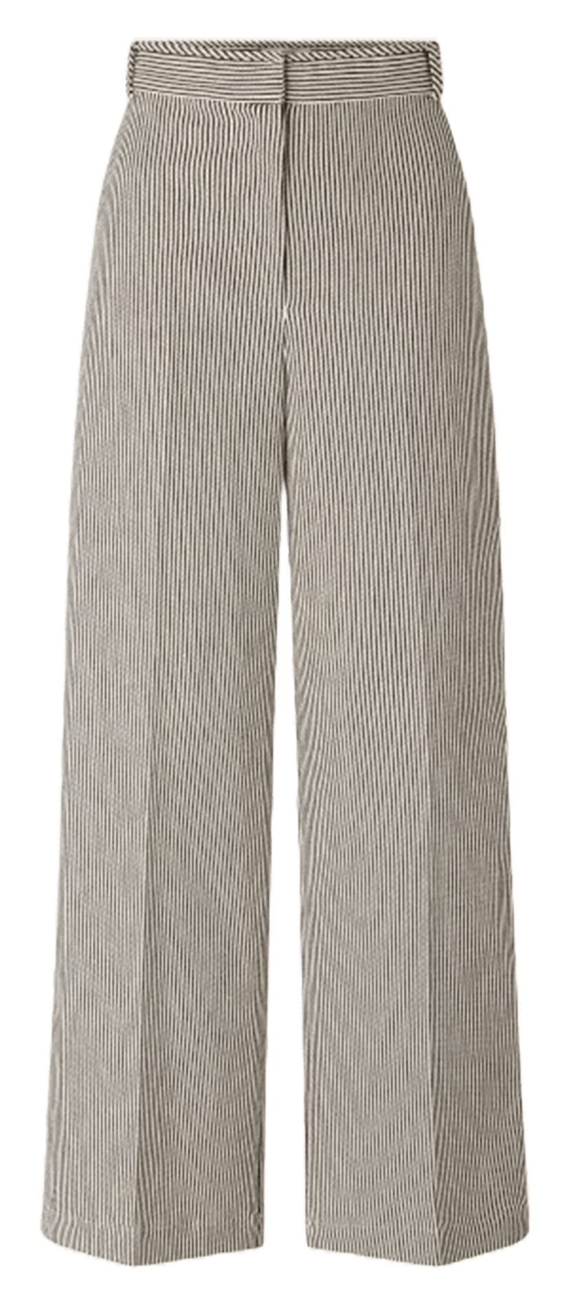 Gerade geschnittene Baumwollhose mit Streifen  SESSUN Schwarz