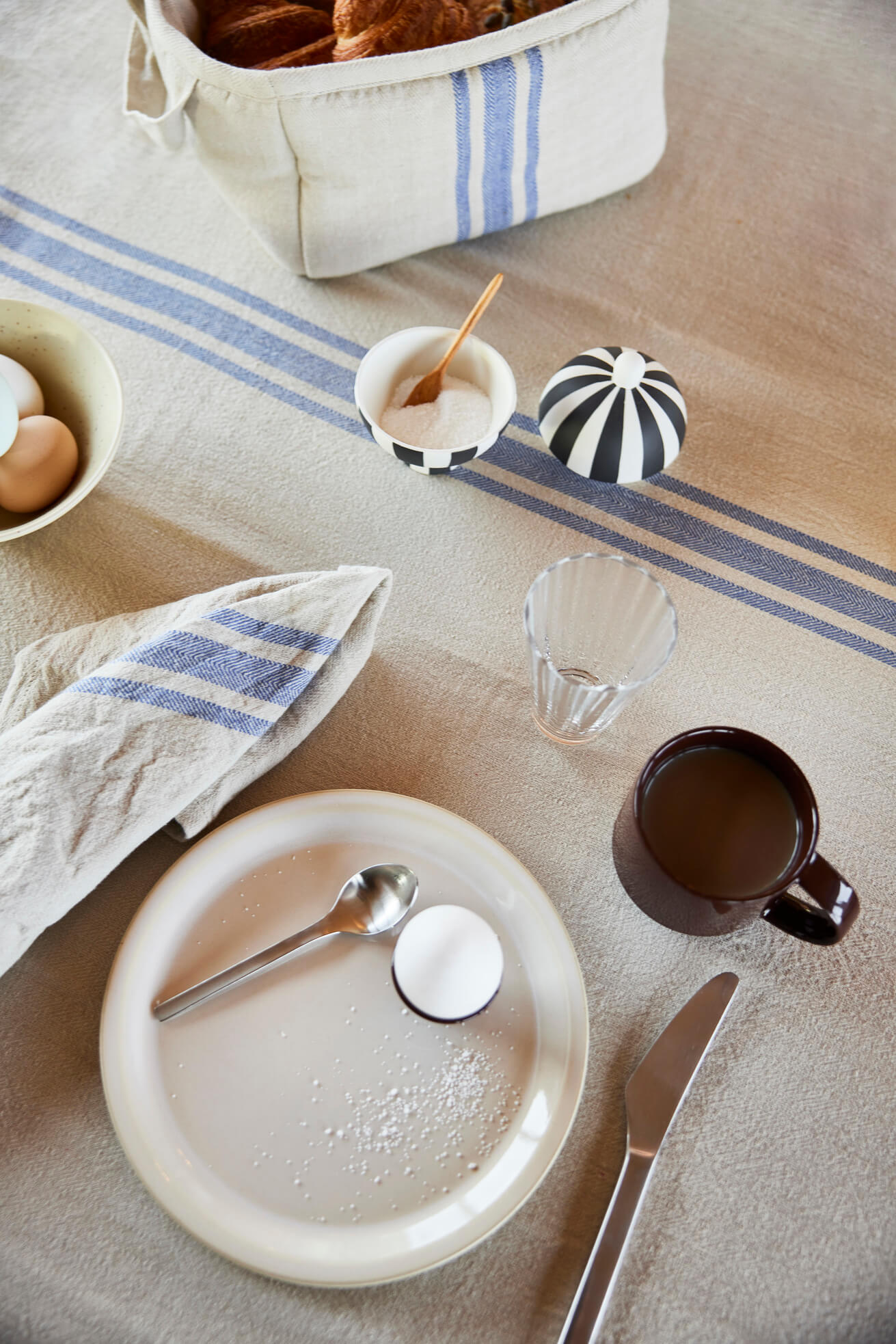 Cotton table cloth OYOY LIVING DESIGN Blue