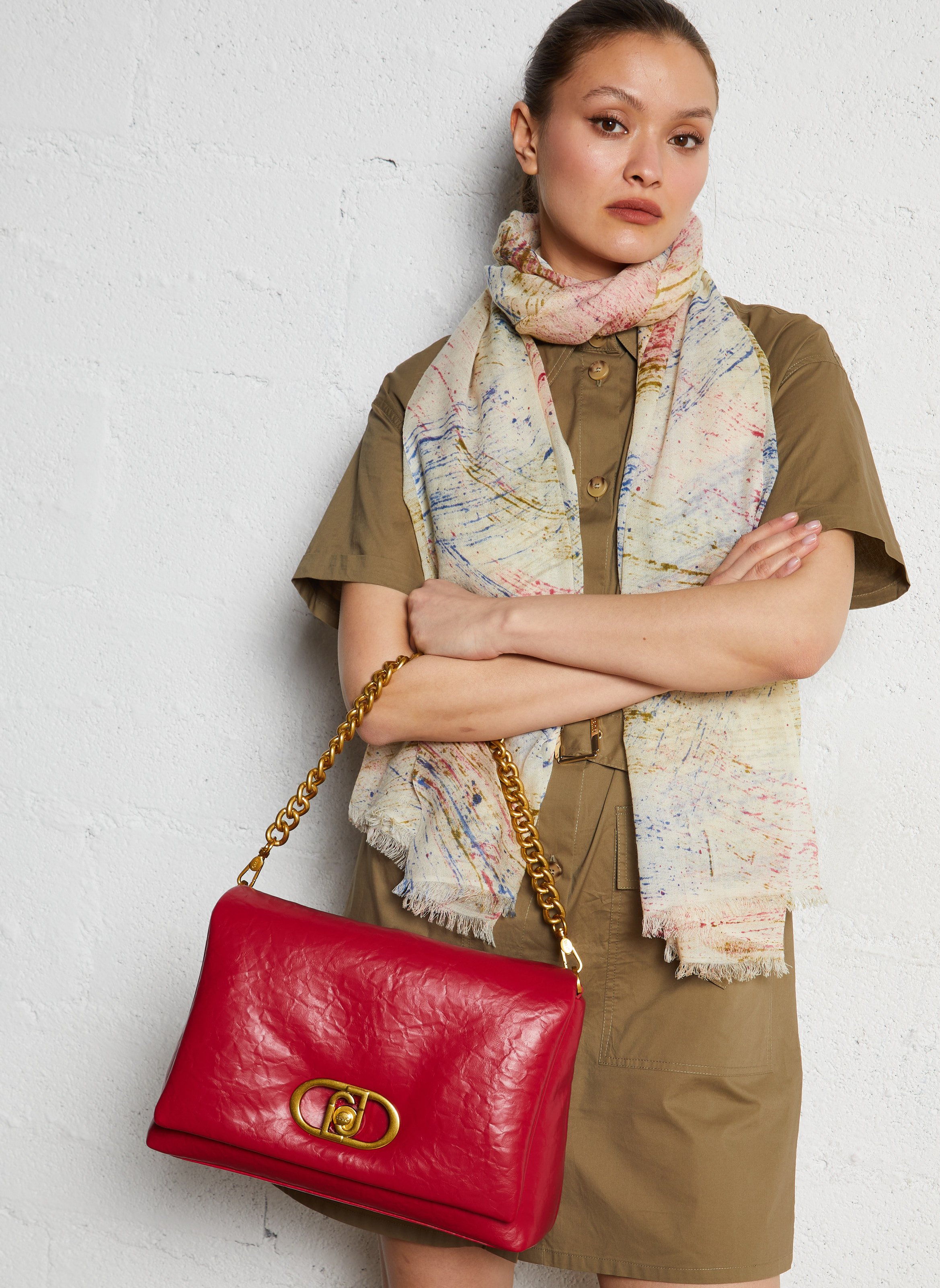 Sac porté épaule à rabat LIU JO Rose