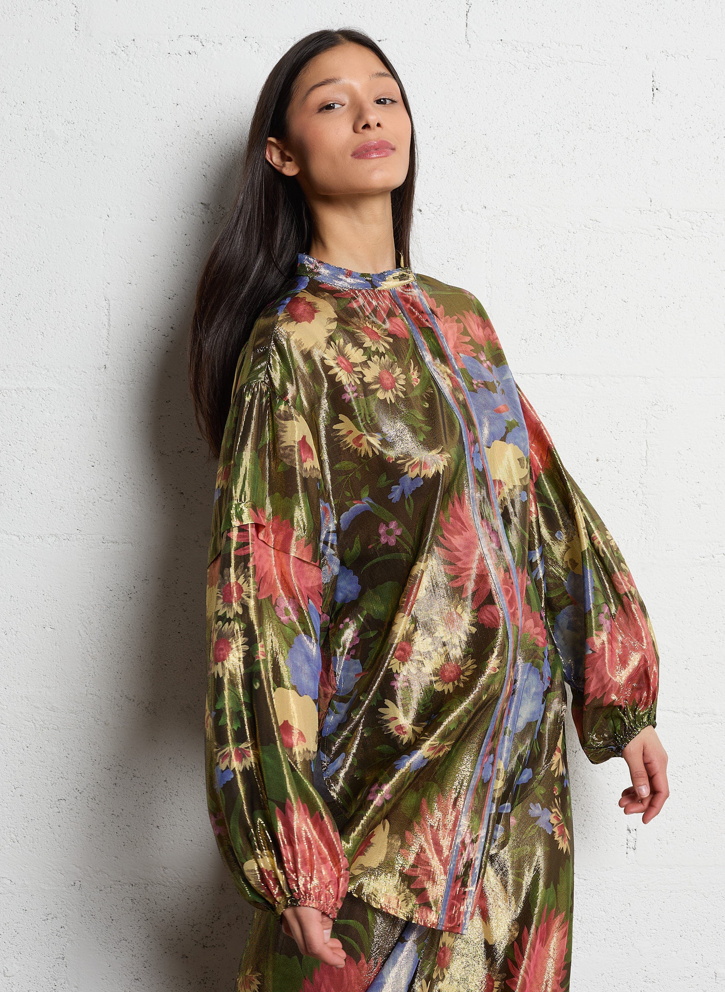 Flowy blouse with floral print MES DEMOISELLES Multicolored
