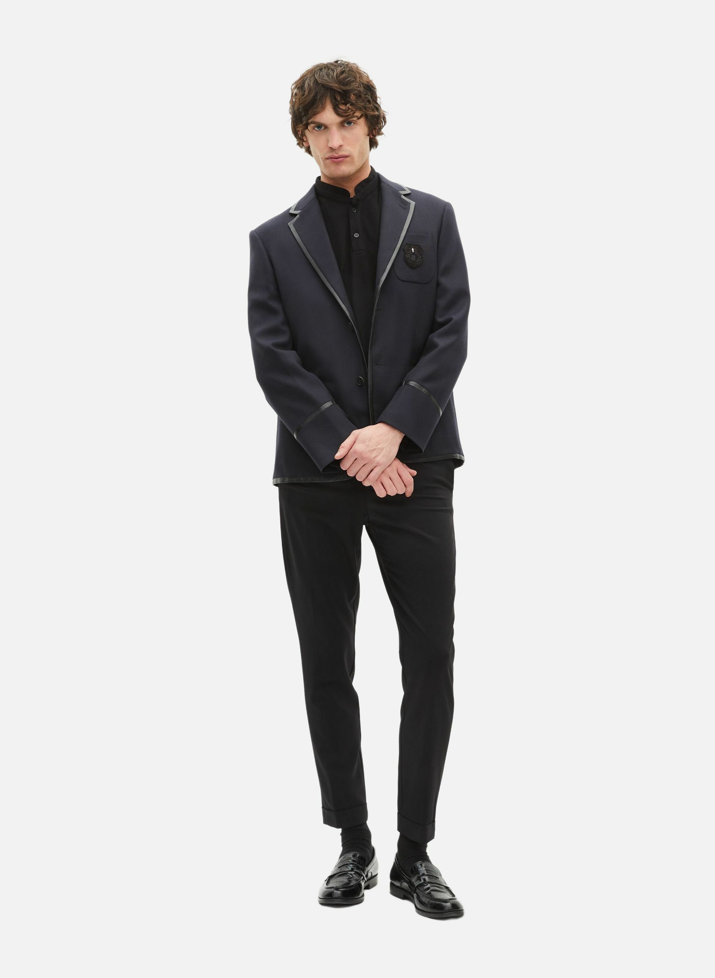 Wool-blend jacket THE KOOPLES Blue