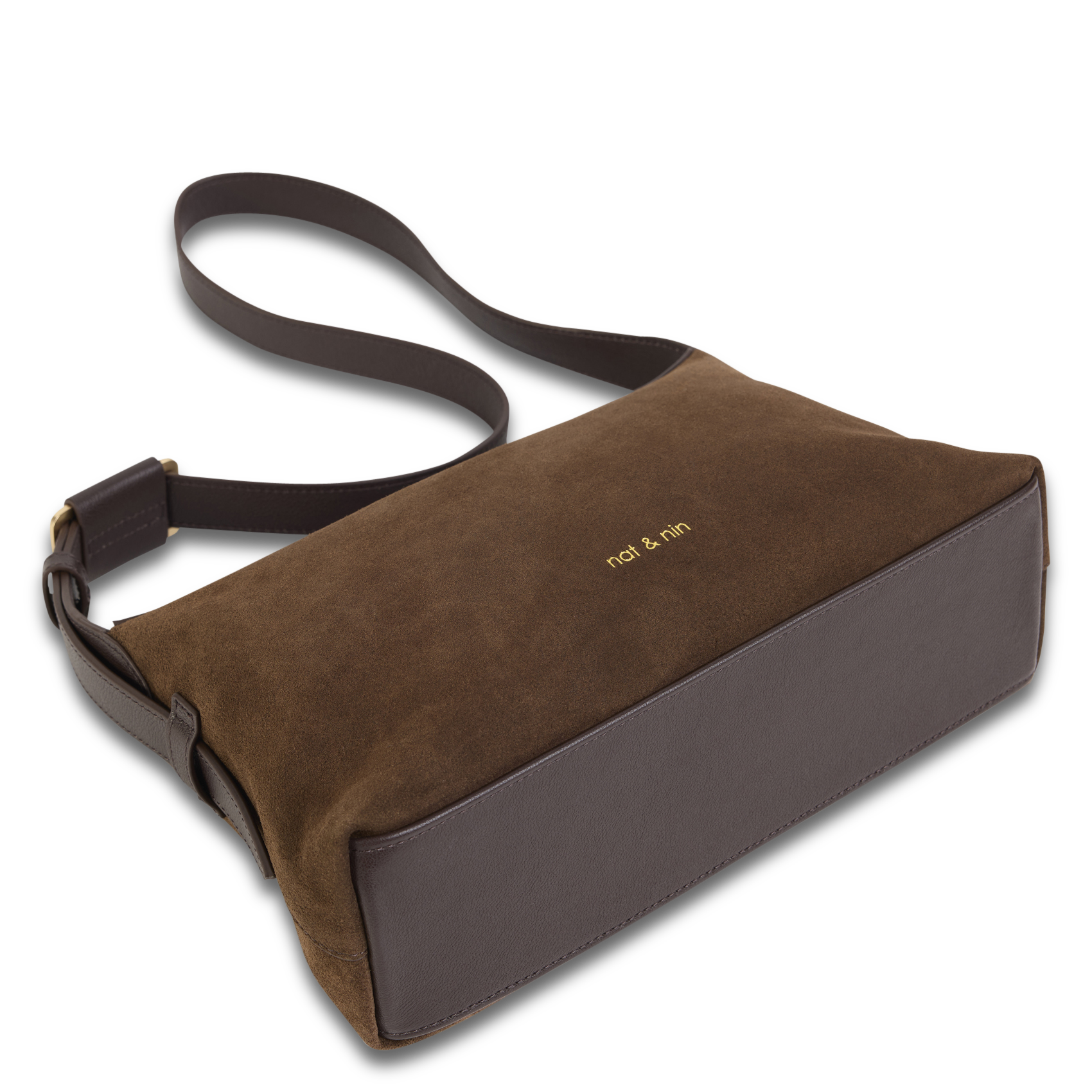 Brieftasche aus Leder NAT & NIN Braun