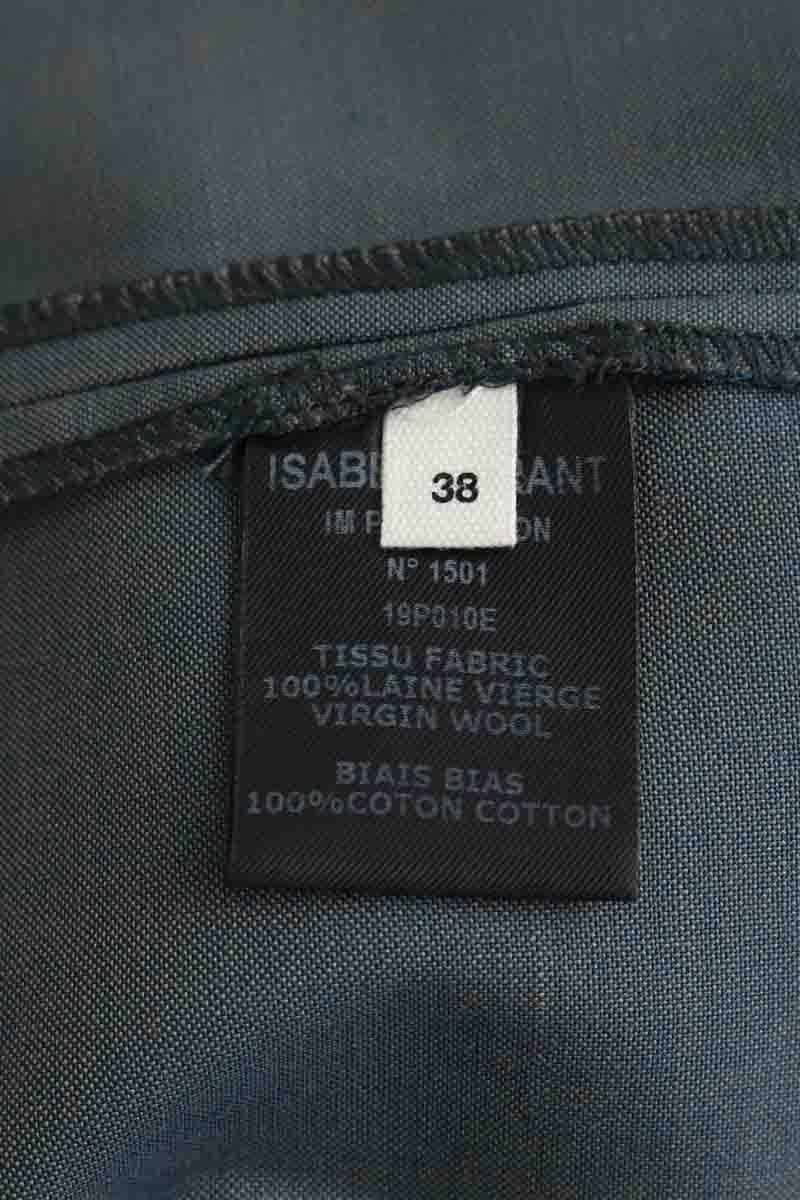 Mini jupe en laine ISABEL MARANT ÉTOILE - SECONDE MAIN Gris