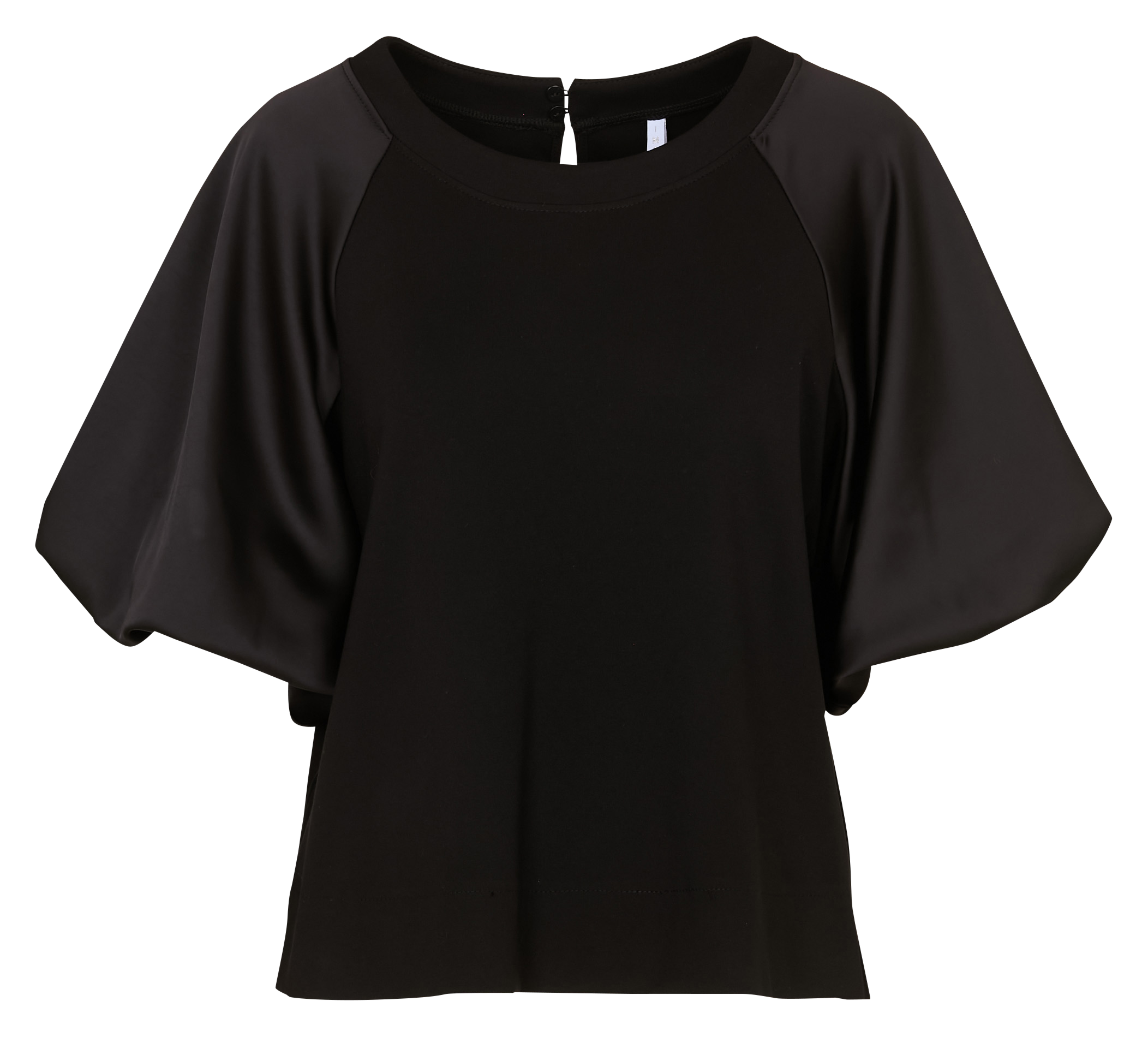 Loose-fit round-neck top IMPERIAL Black