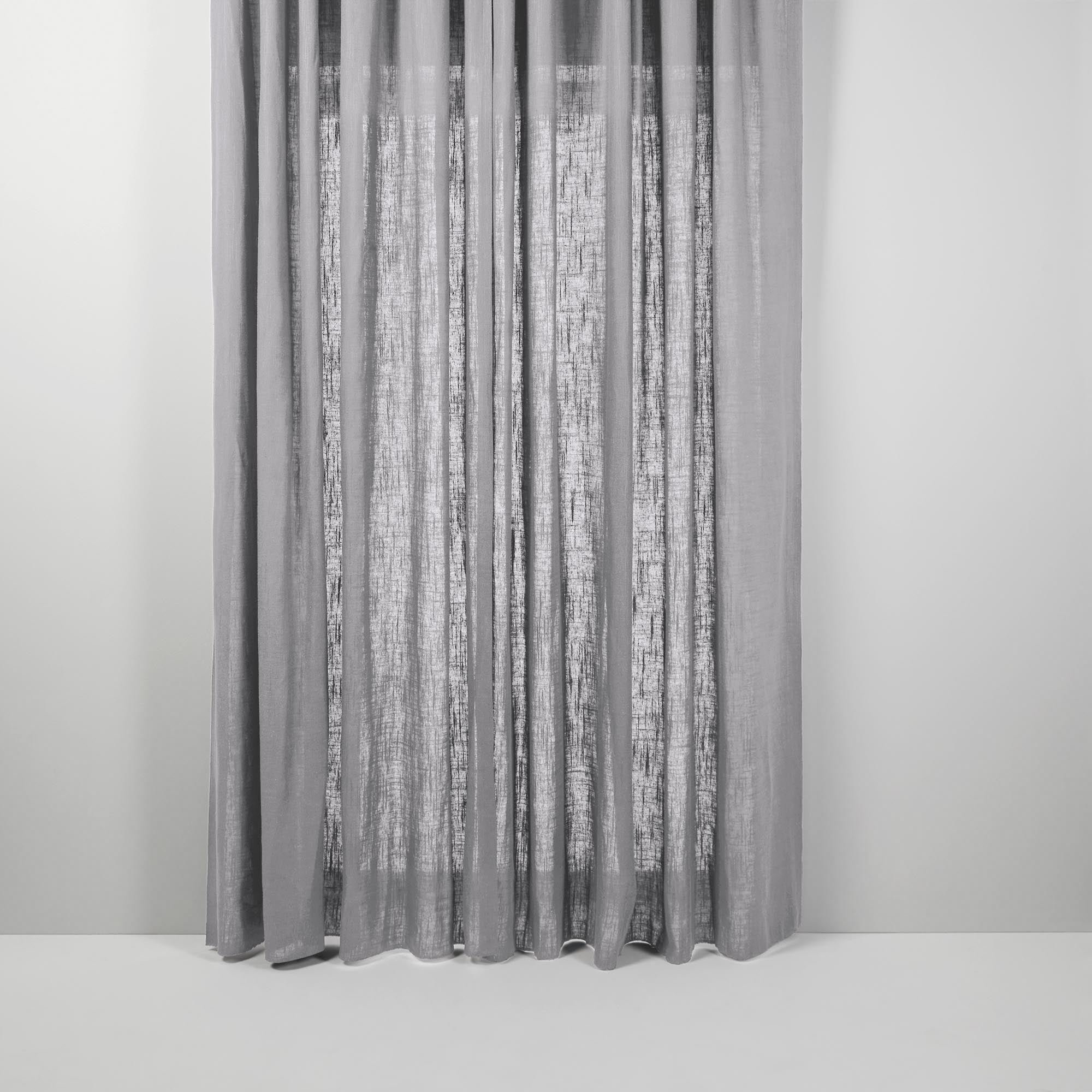 Pleated ribbon curtain MADURA Grey