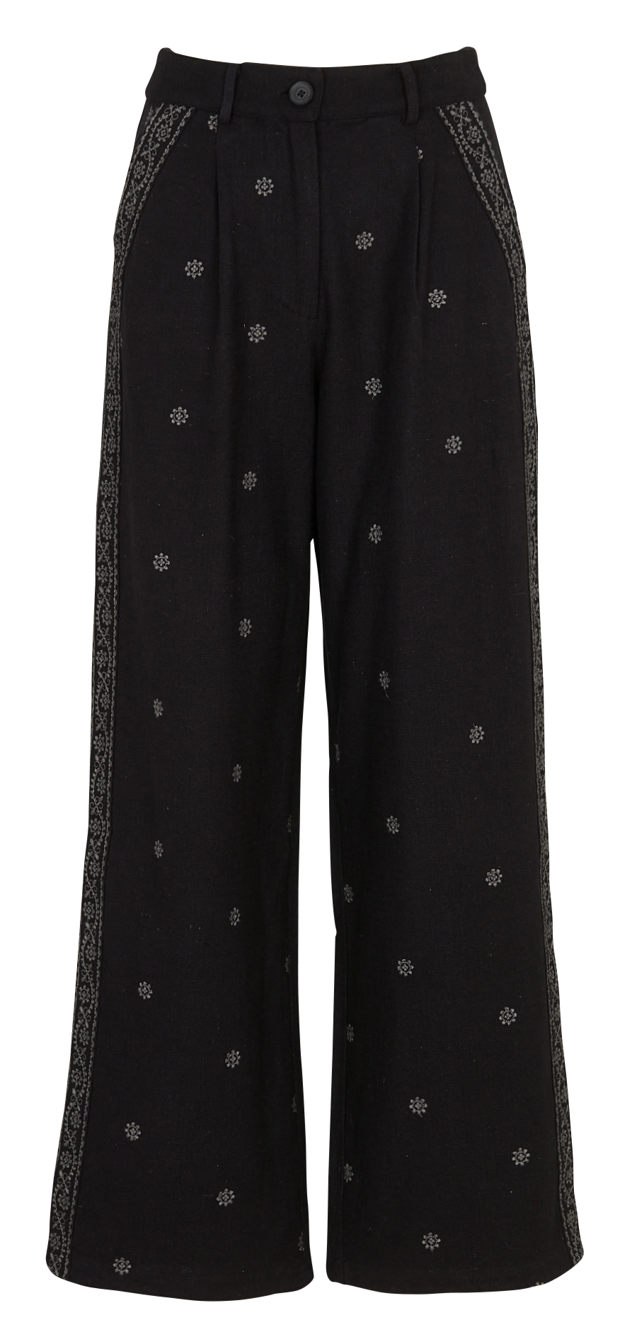 Wide cotton trousers  MAISON HOTEL Black