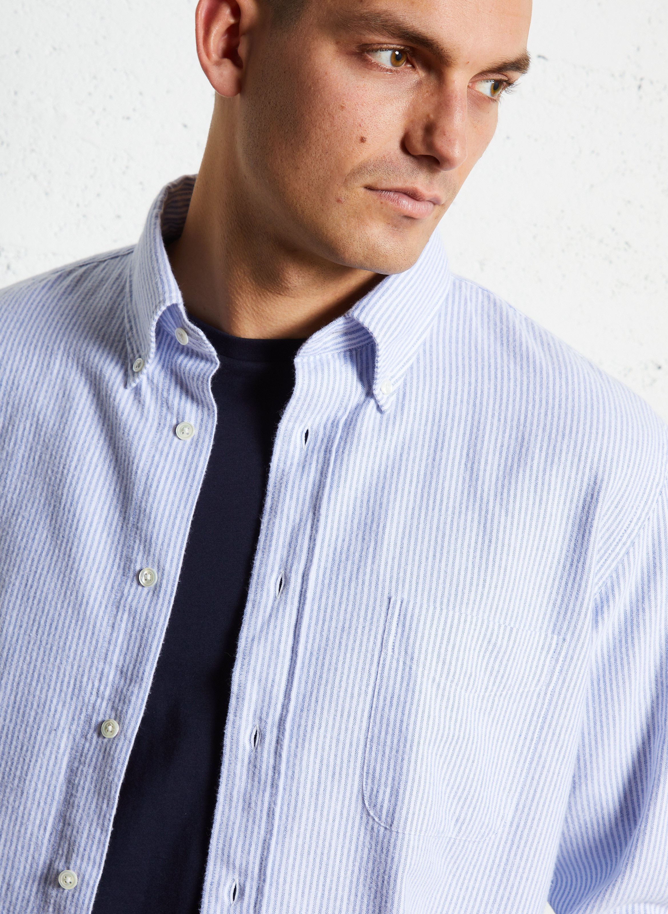 Chemise col américain en coton HARTFORD Multicolore