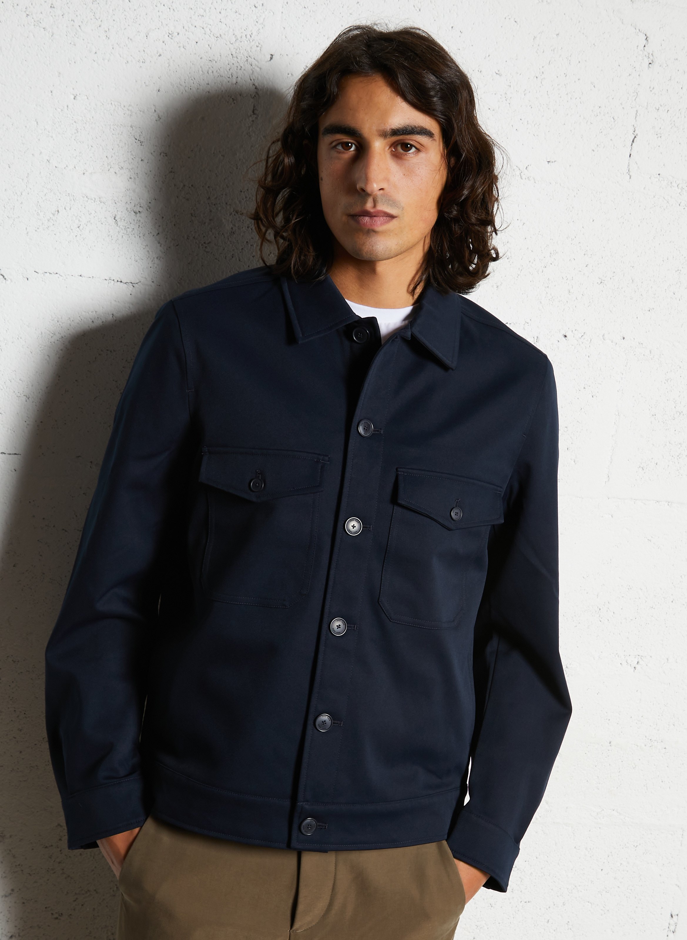 Gerade geschnittener Blouson mit klassischem Kragen IKKS Blau