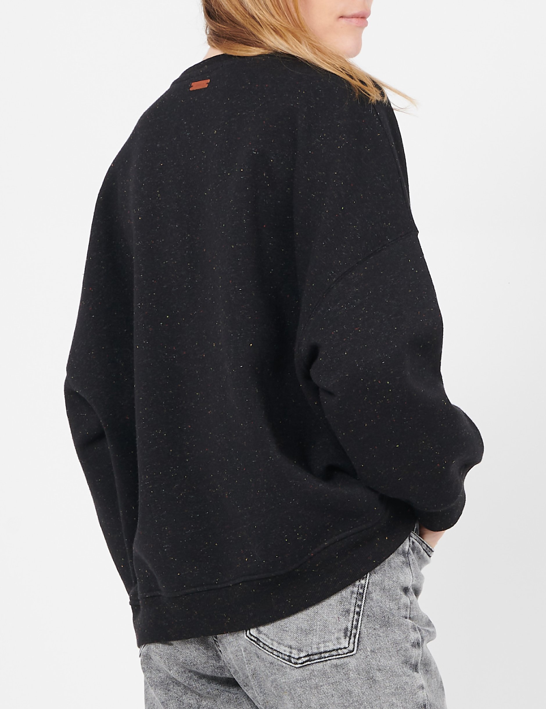 Sweater met ronde hals | katoenblend SESSUN Zwart