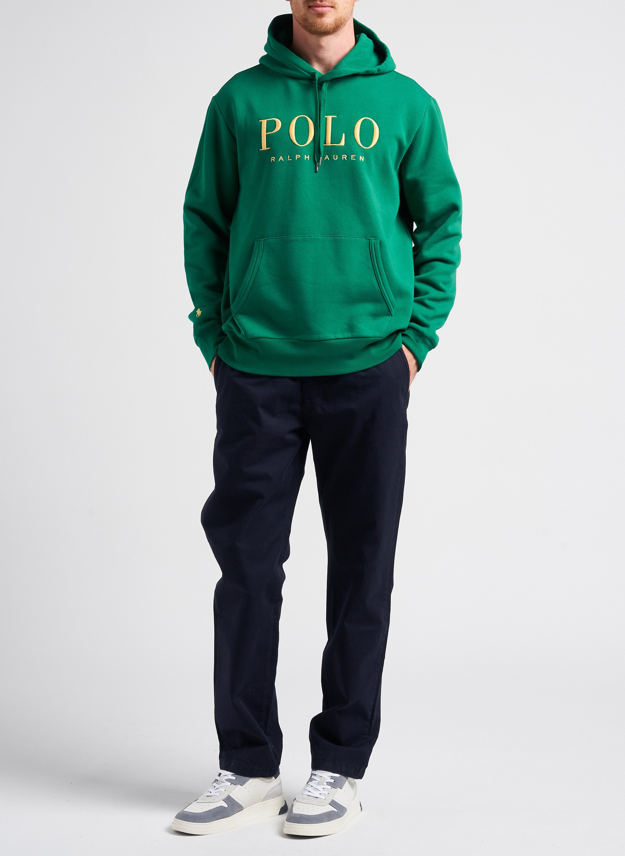 Straight-leg organic cotton chinos THINKING MU Blue