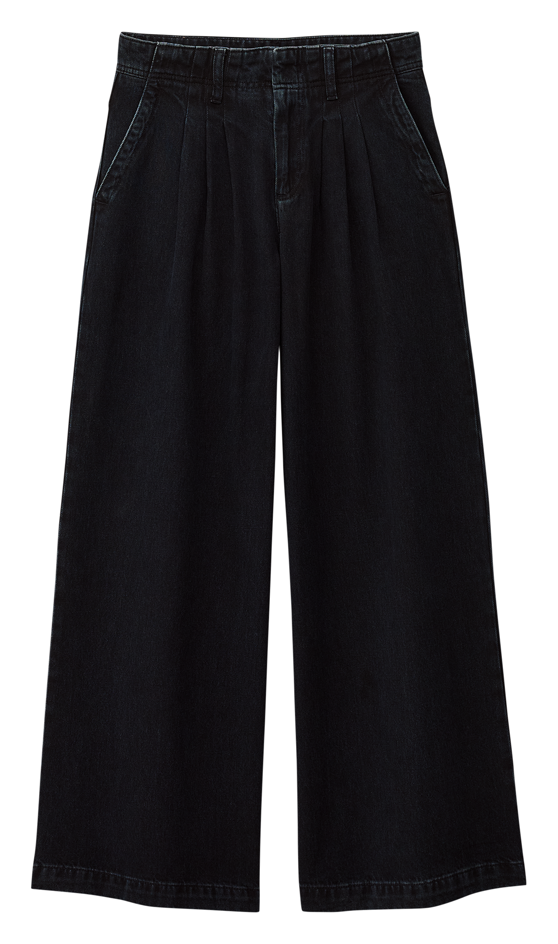 Pantalon large à pinces délavé BA&SH Bleu