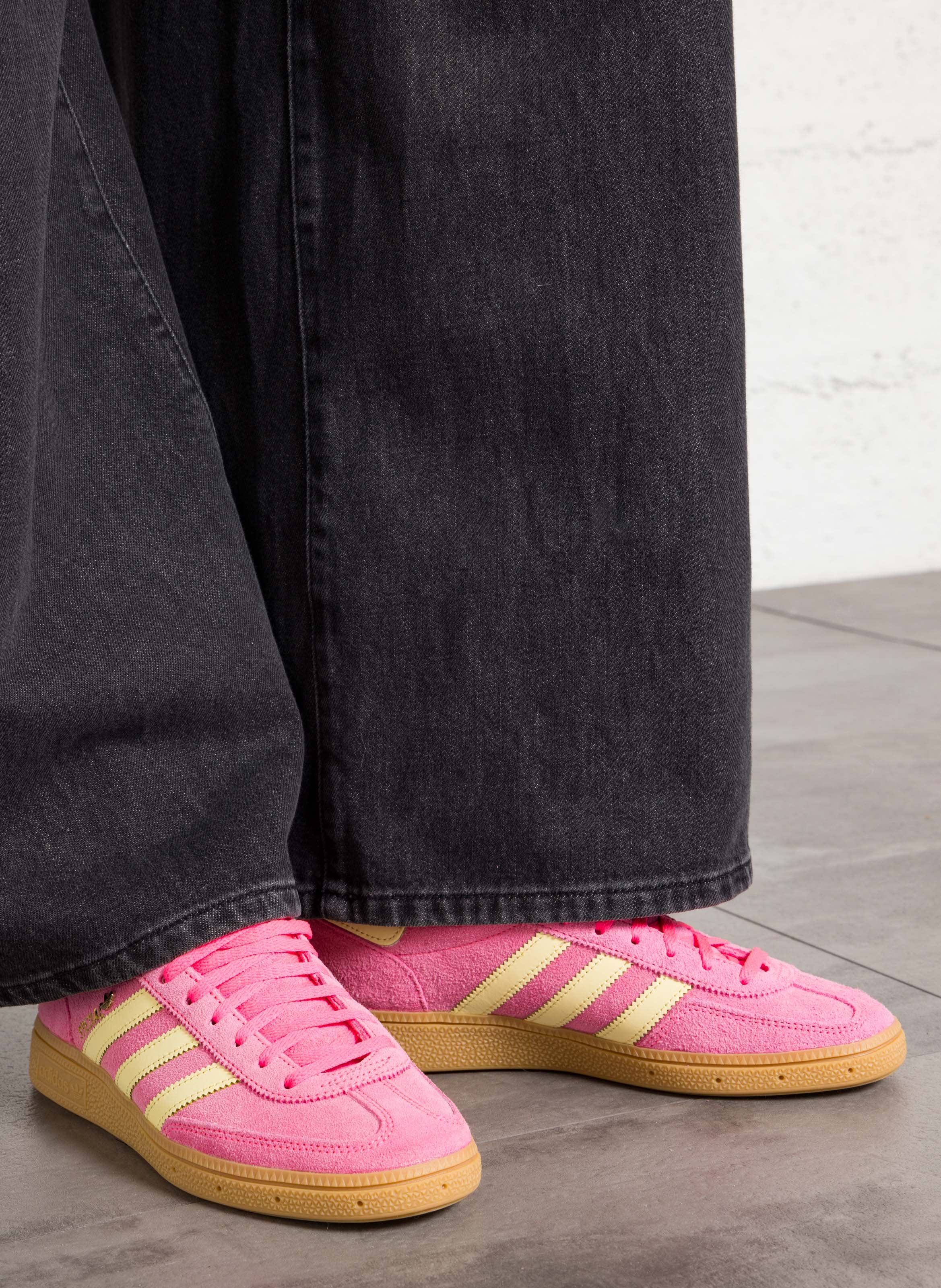 Niedrige Ledersneaker ADIDAS Rosa