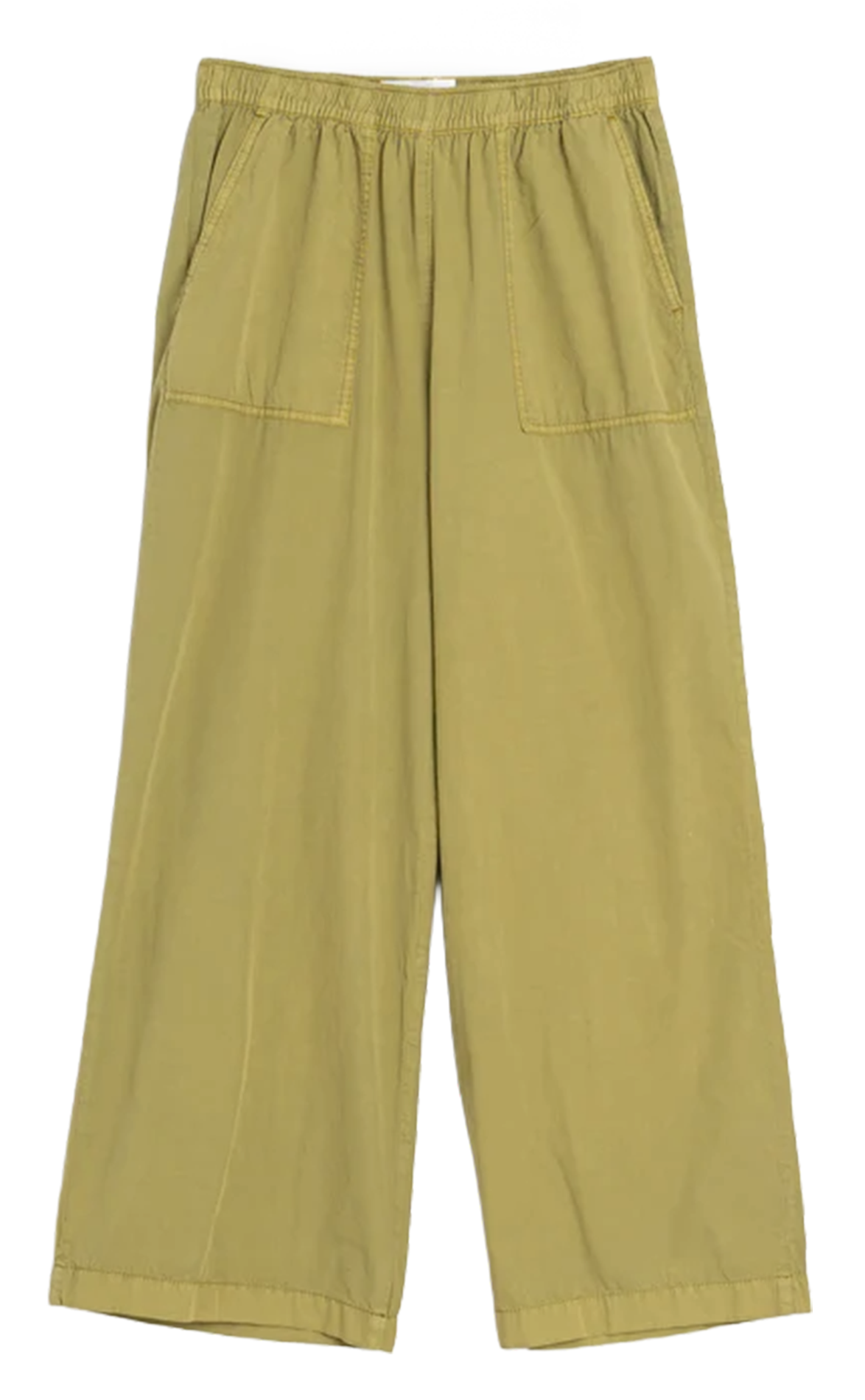 Weiter geschnittene elastische Baumwollhose INDI & COLD Grun