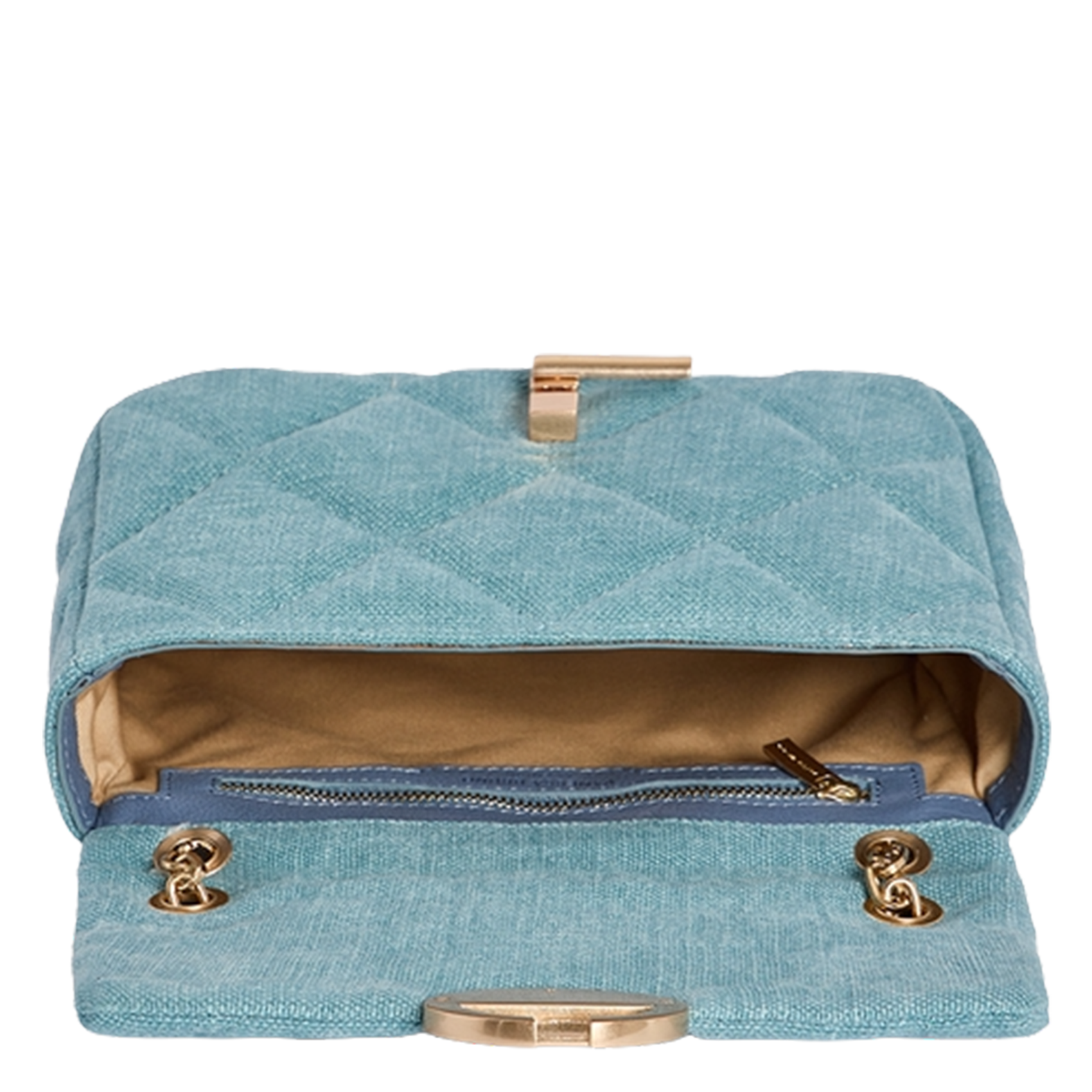 Imitatieleren schoudertas Blauw