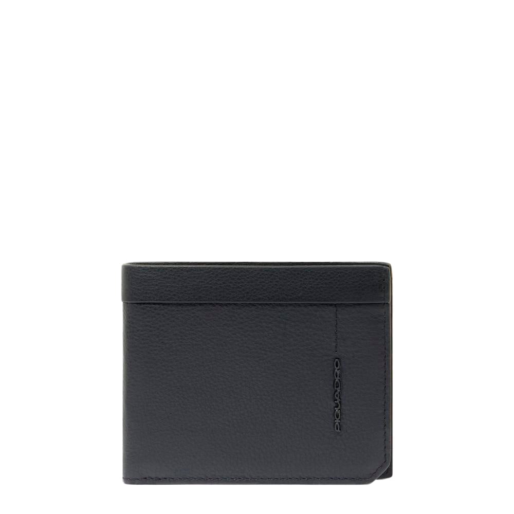 Men's leather wallet with ID card holder PIQUADRO Black