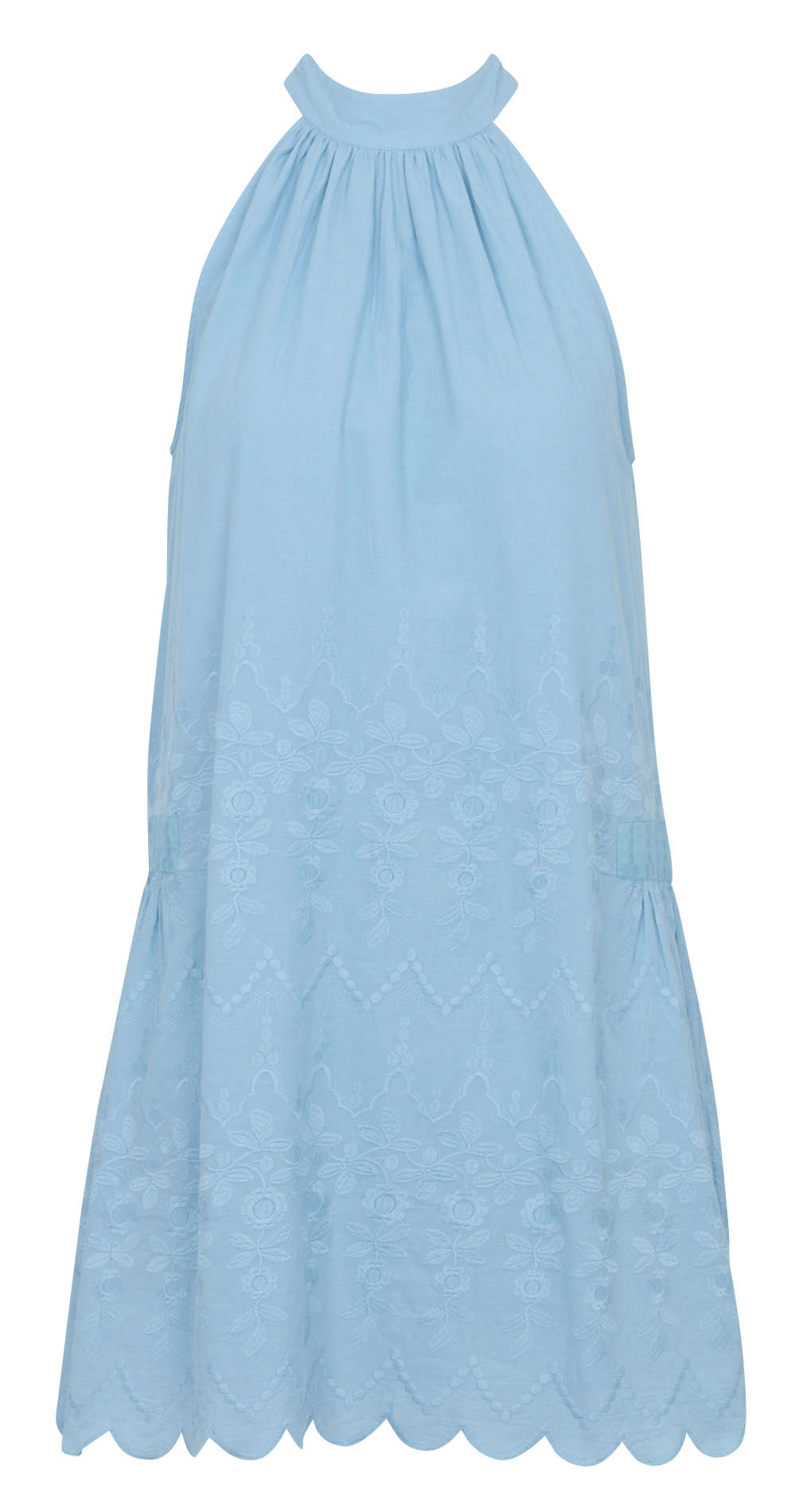 Robe courte brodée à nouer au cou PETITE MENDIGOTE