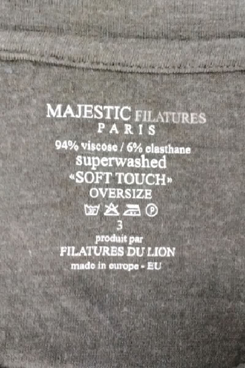 T-shirt MAJESTIC FILATURES - SECONDE MAIN Grey
