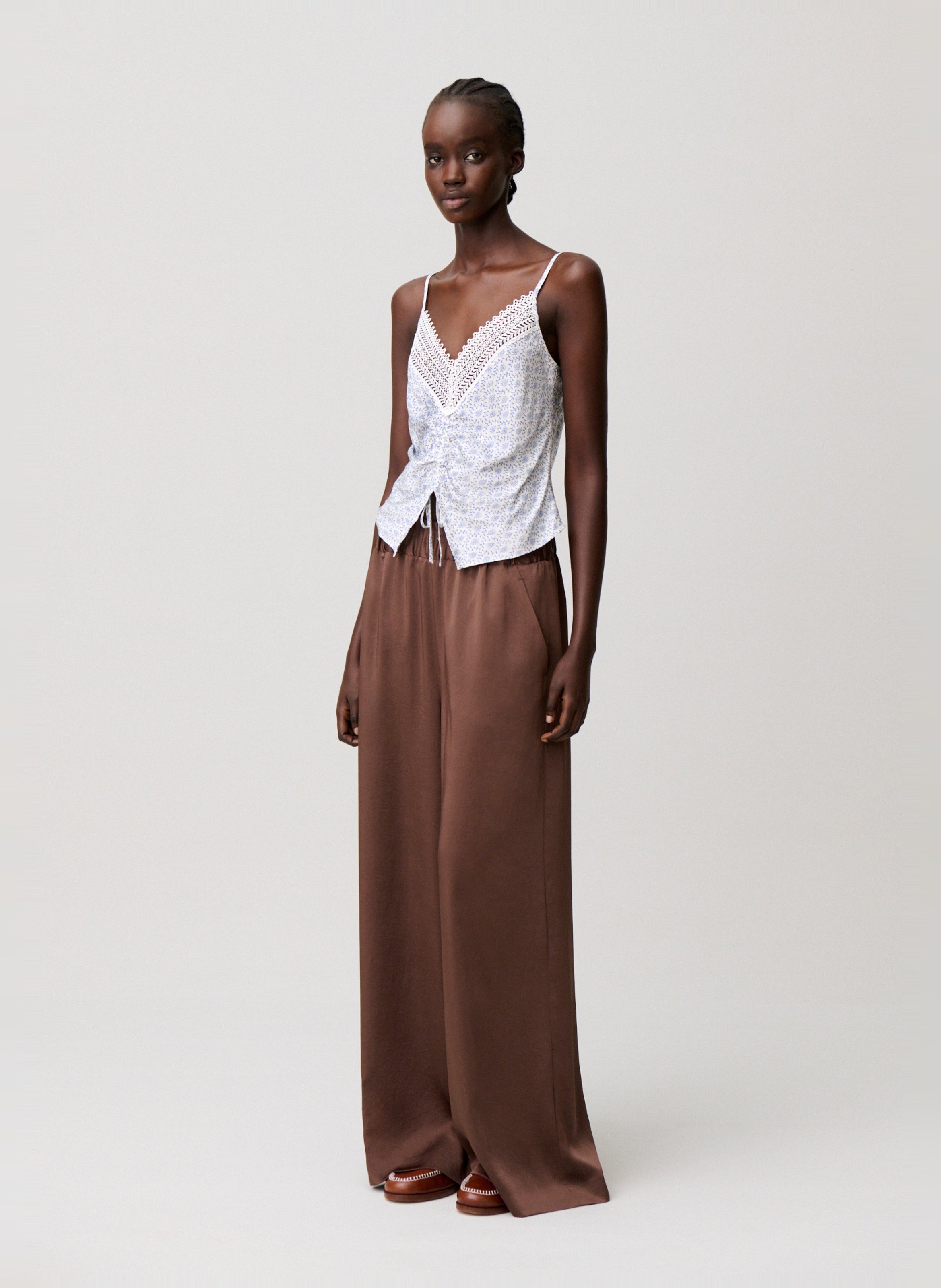 Printed strappy top CLAUDIE PIERLOT Multicolored