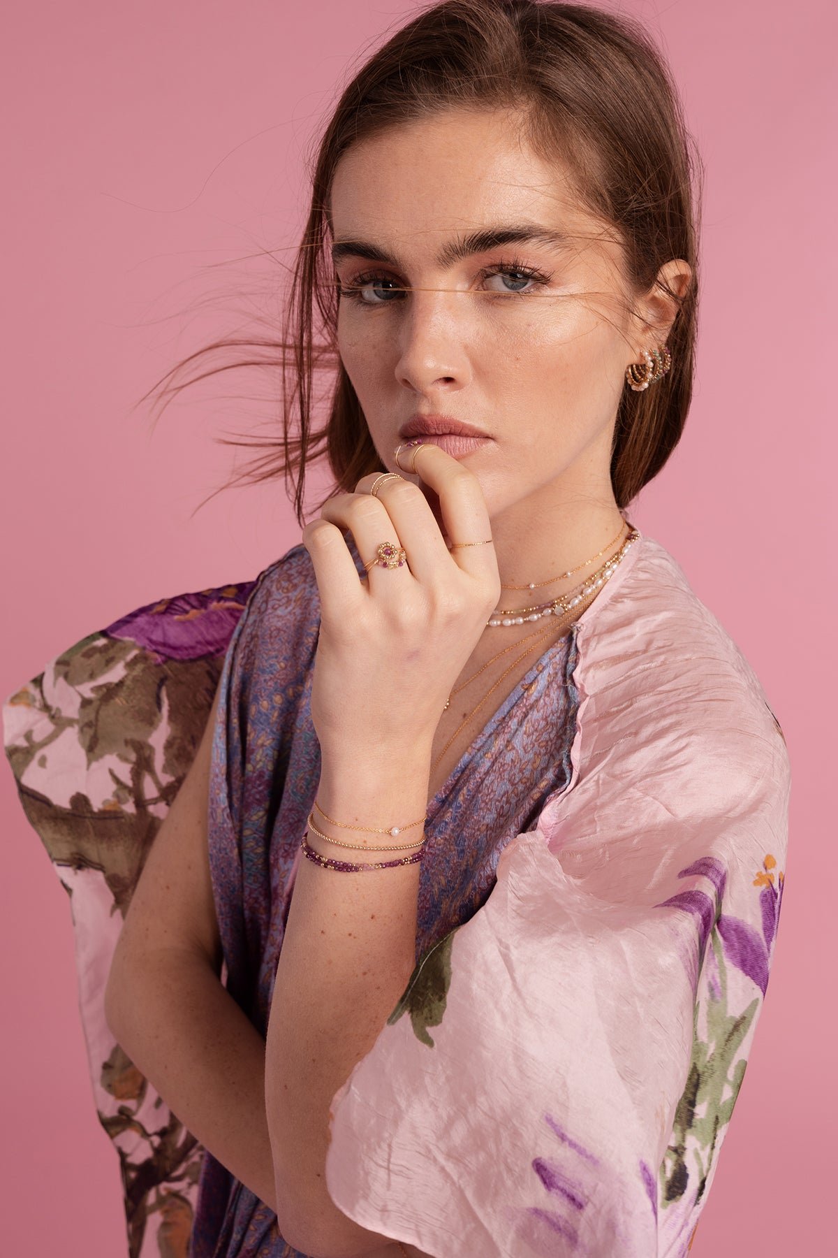 Bague frida - liberty YAY Rose