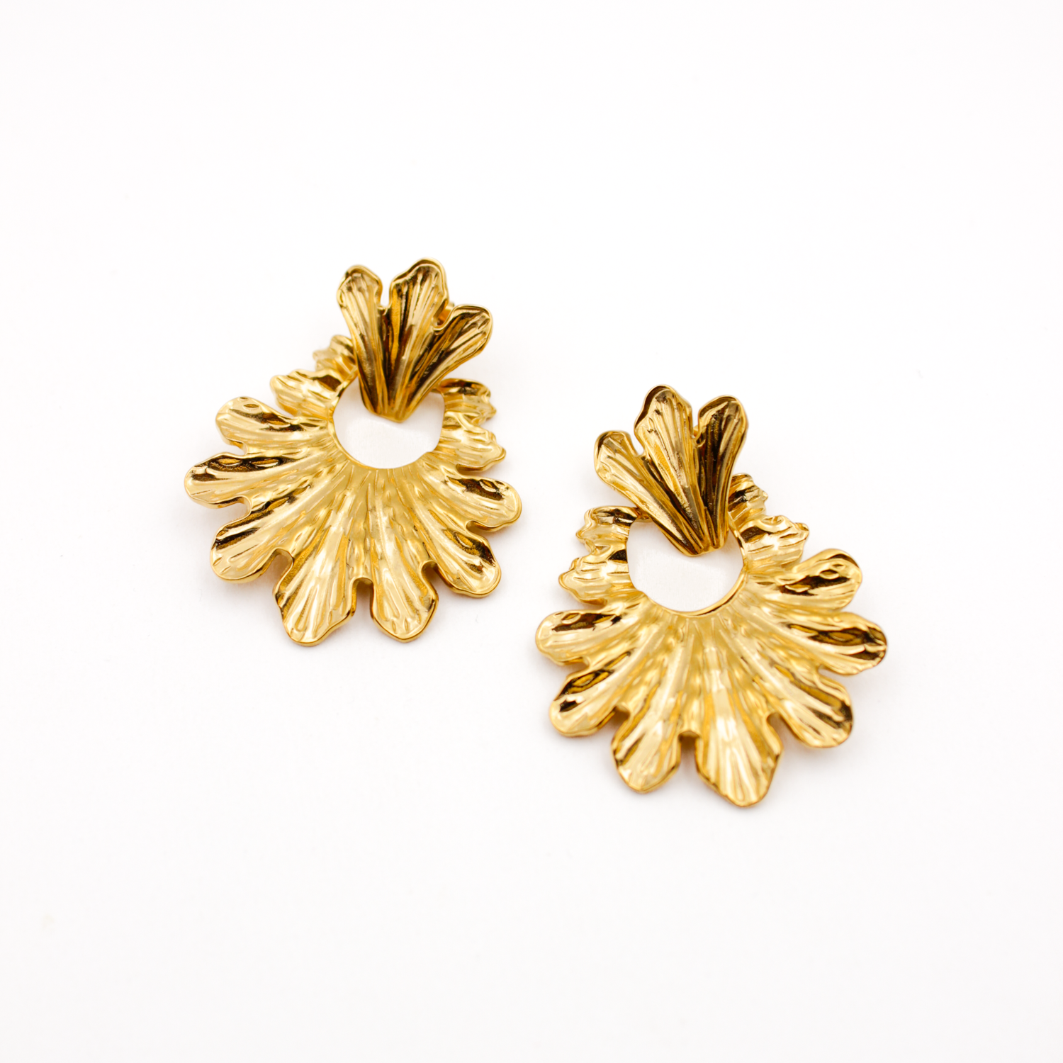 Boucles d'oreilles couronnes - manon L'ATELIER DES DAMES Doré