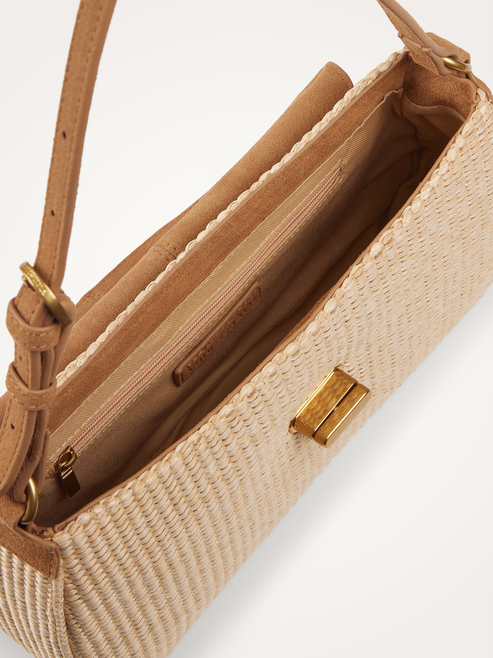 Baguette bag with handle VANESSA WU Brown