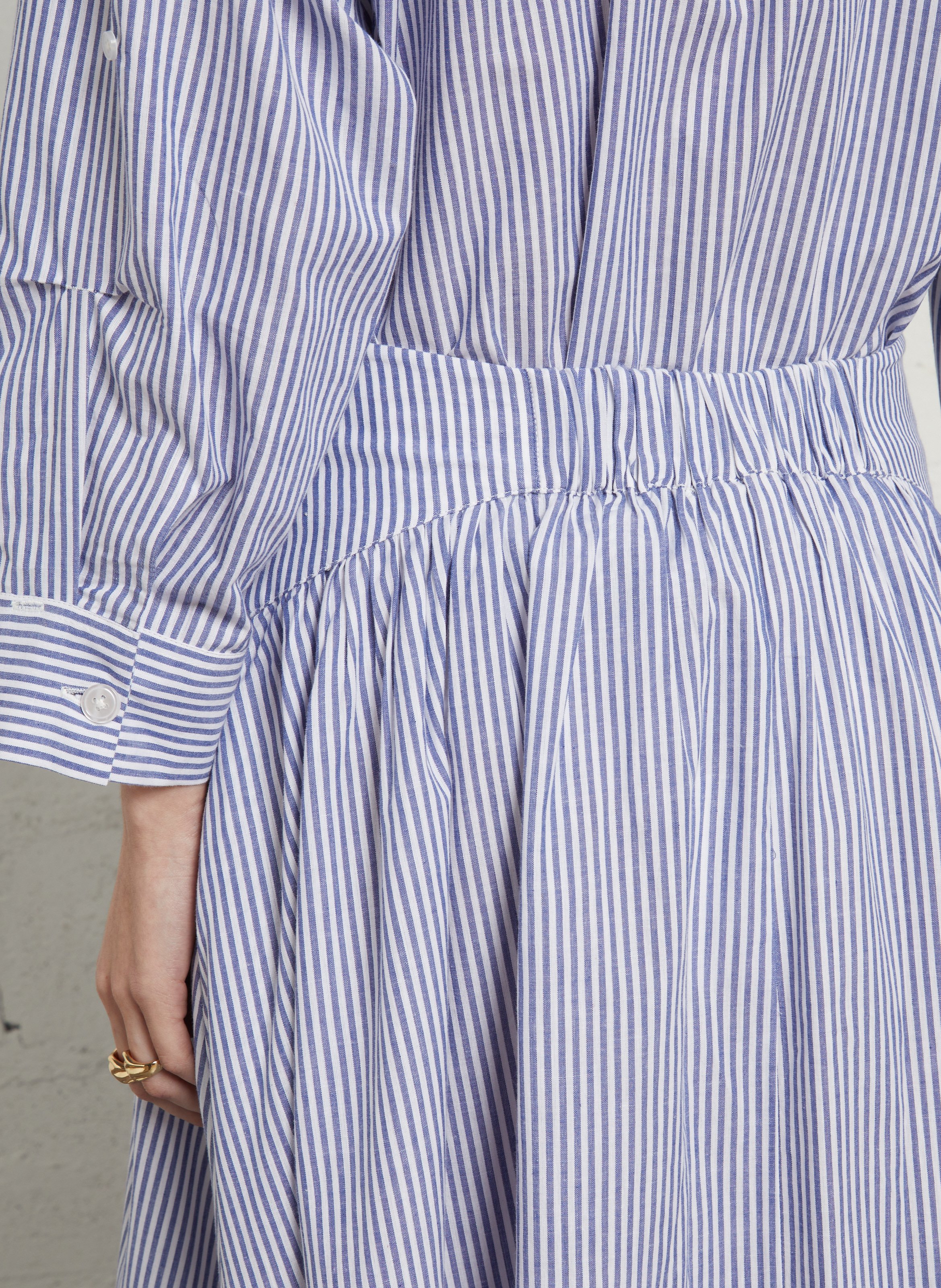 Jupe midi ample à rayures RAE ANTWERP Multicolore