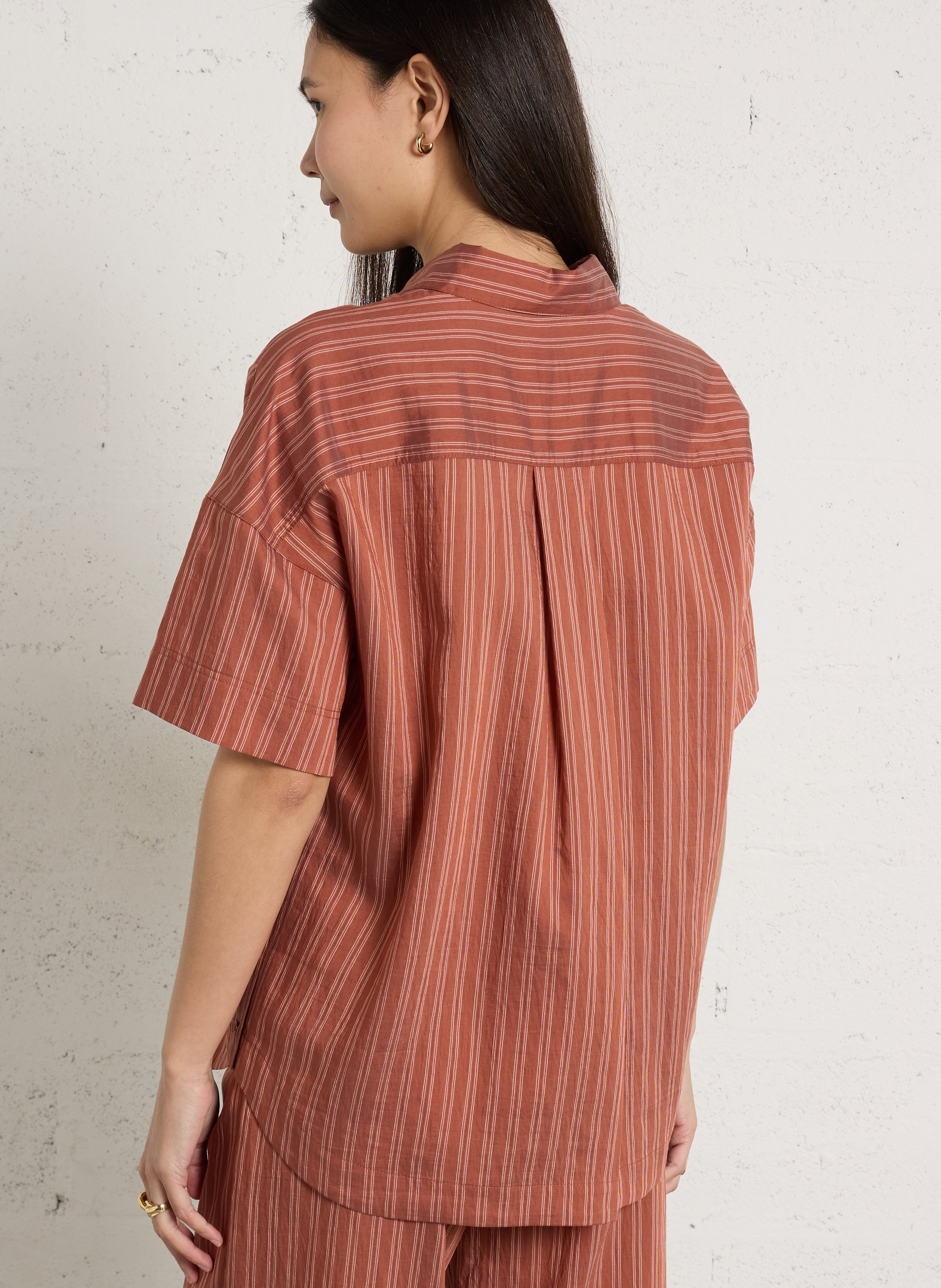 Leinenhemd DES PETITS HAUTS Rosa