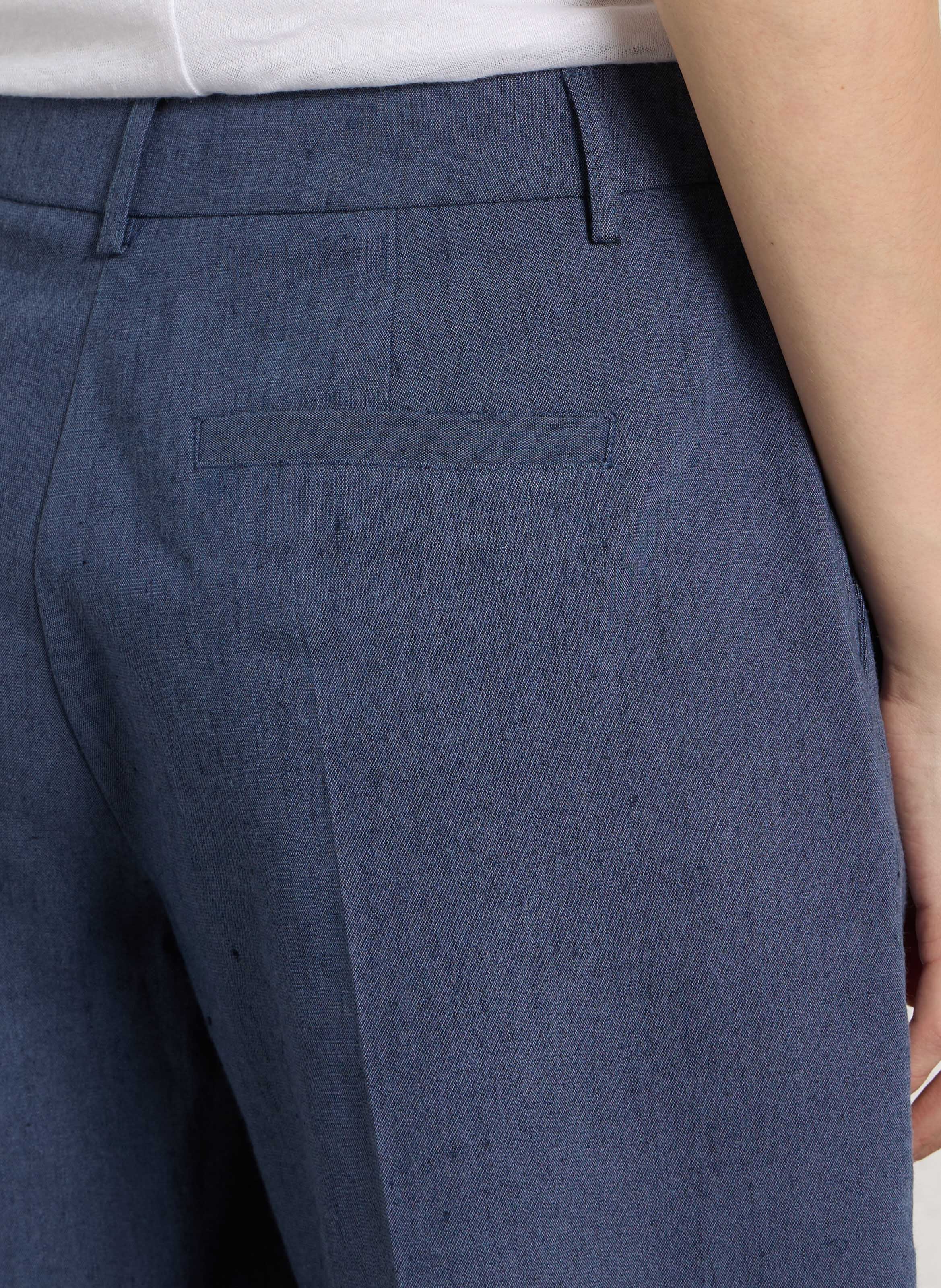 Bermudashorts aus Leinen-Mix SUD EXPRESS Blau