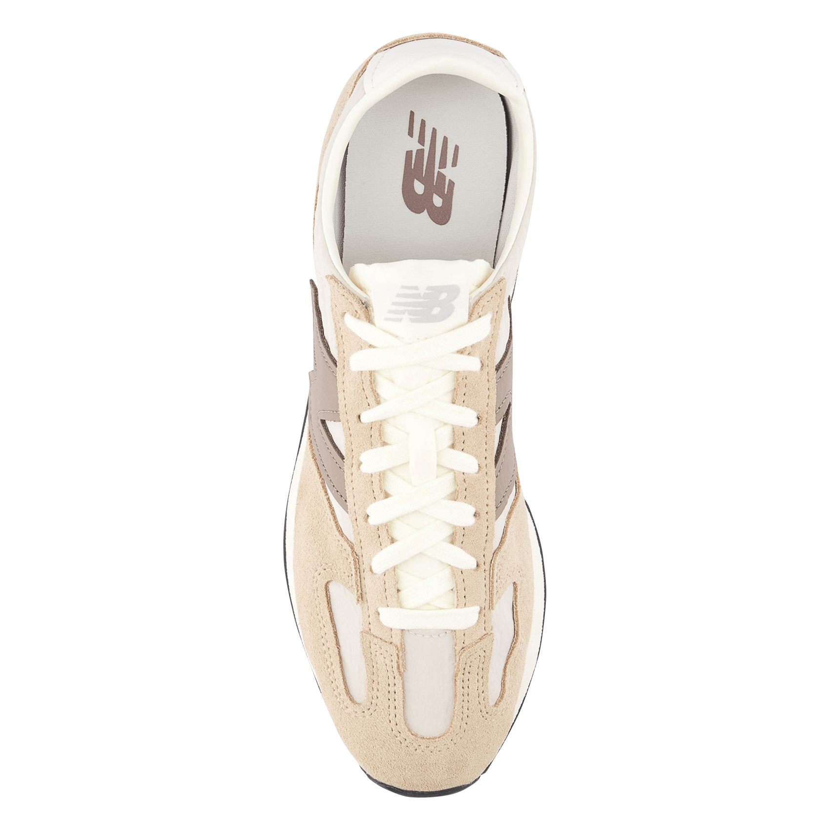 Baskets basses en cuir mélangé NEW BALANCE Beige
