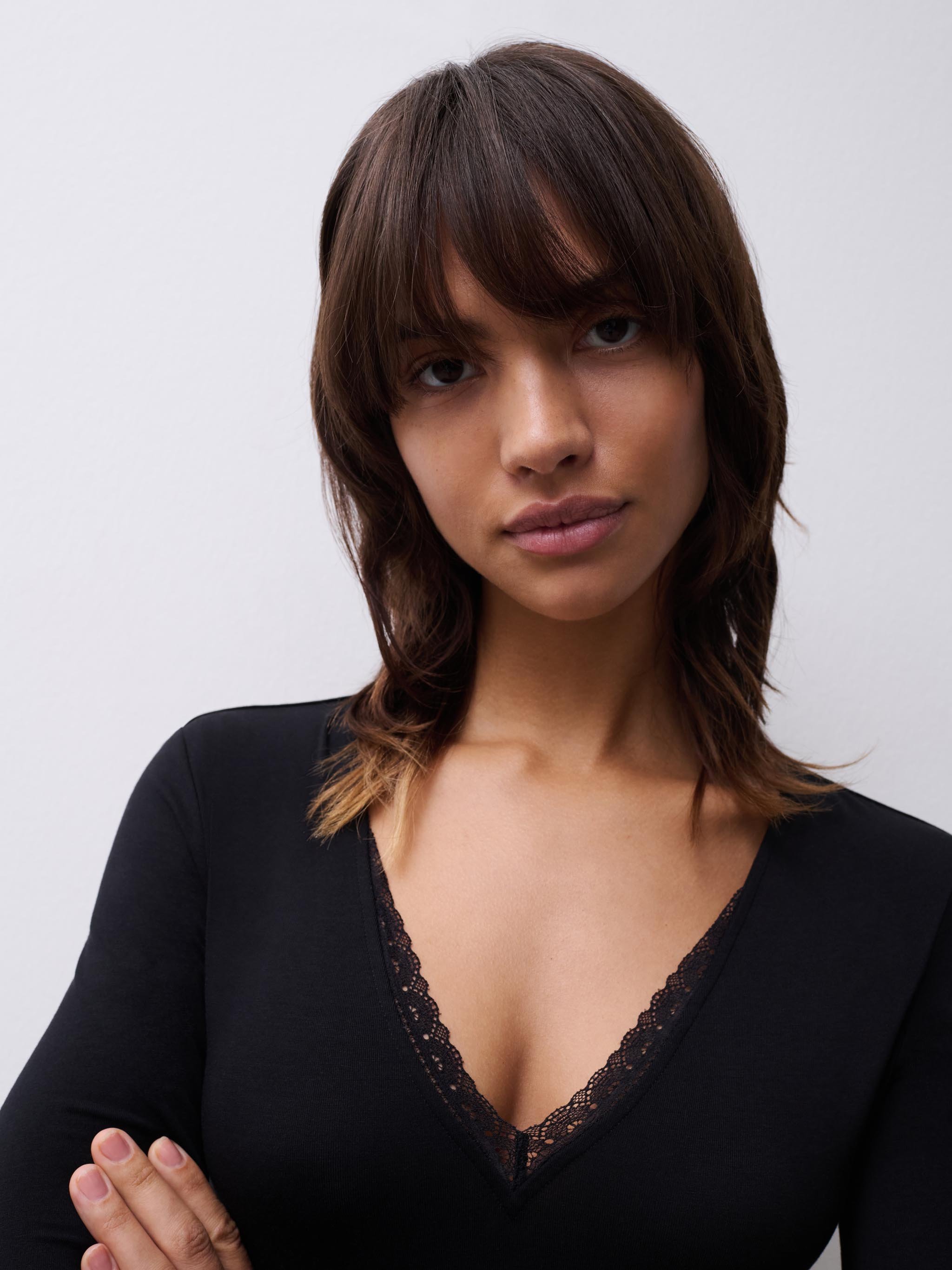 Lace bodysuit CHANTELLE Black