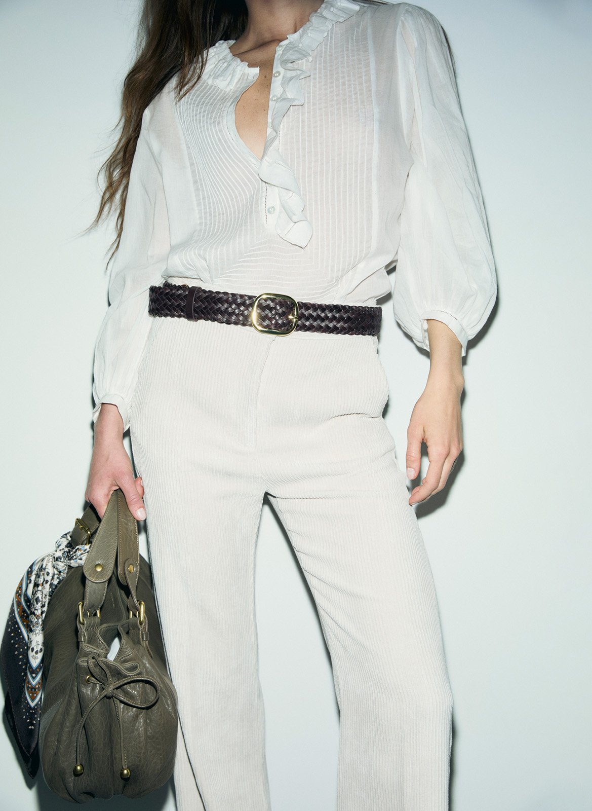 Wide-leg corduroy pants GERARD DAREL Beige