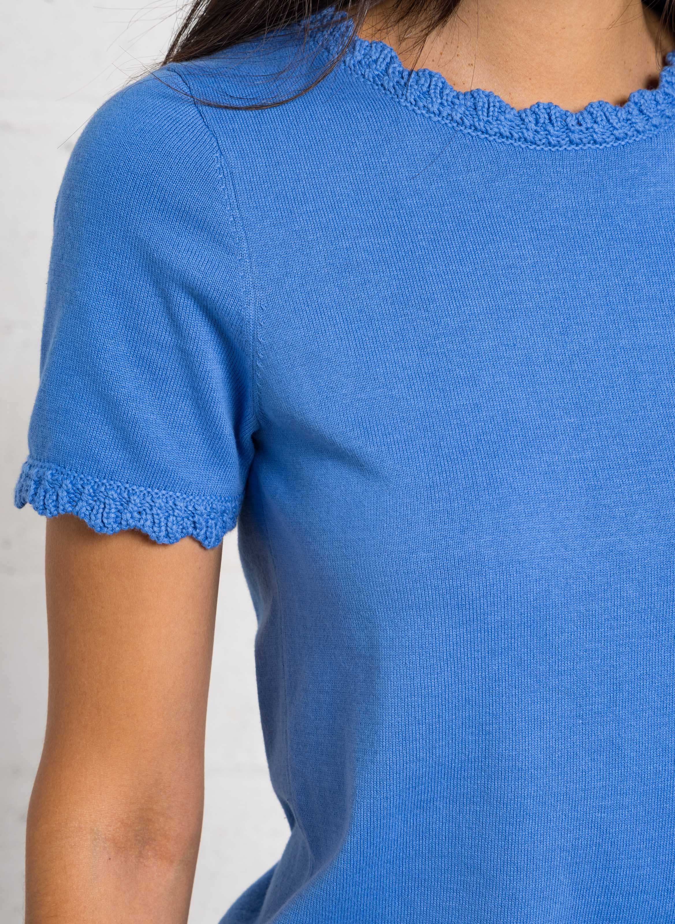 Rechte katoenen trui LA PETITE ETOILE Blauw