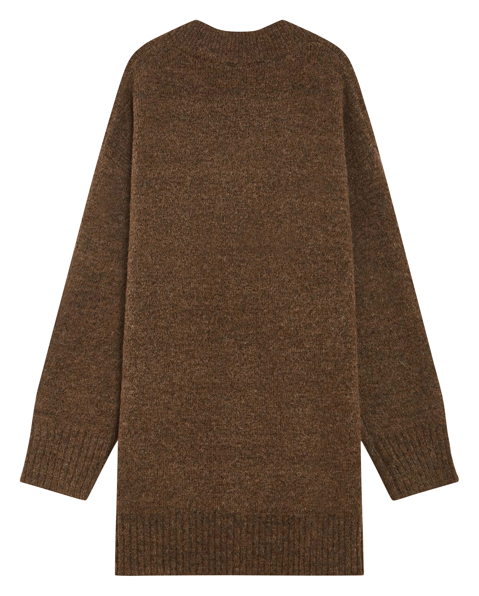 Short oversized knit dress GRACE ET MILA Brown