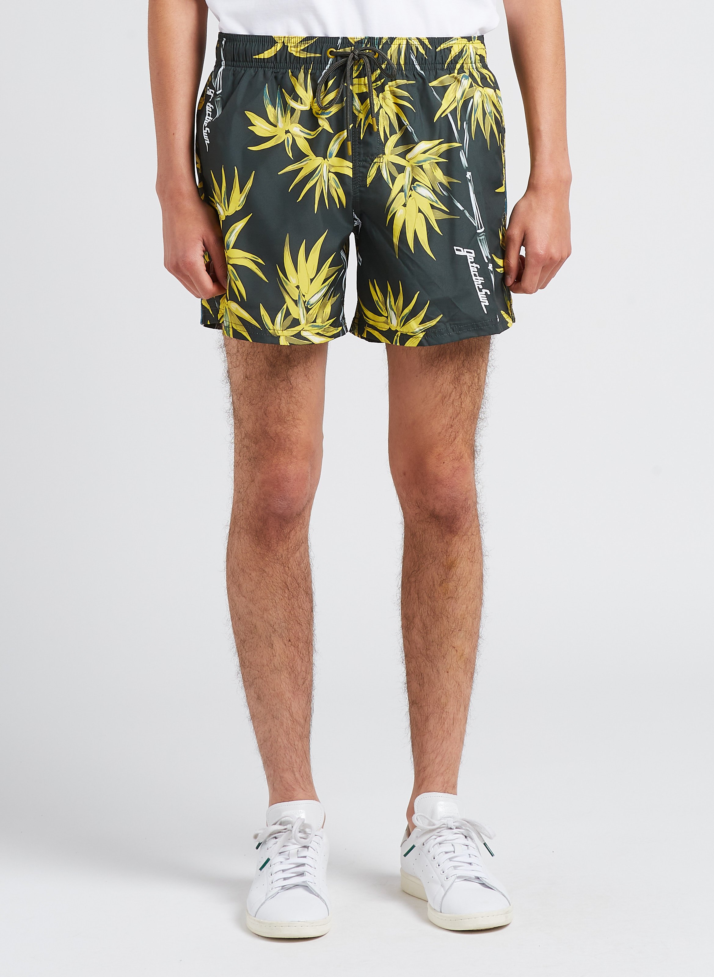 Printed swim shorts SUNDEK Khaki