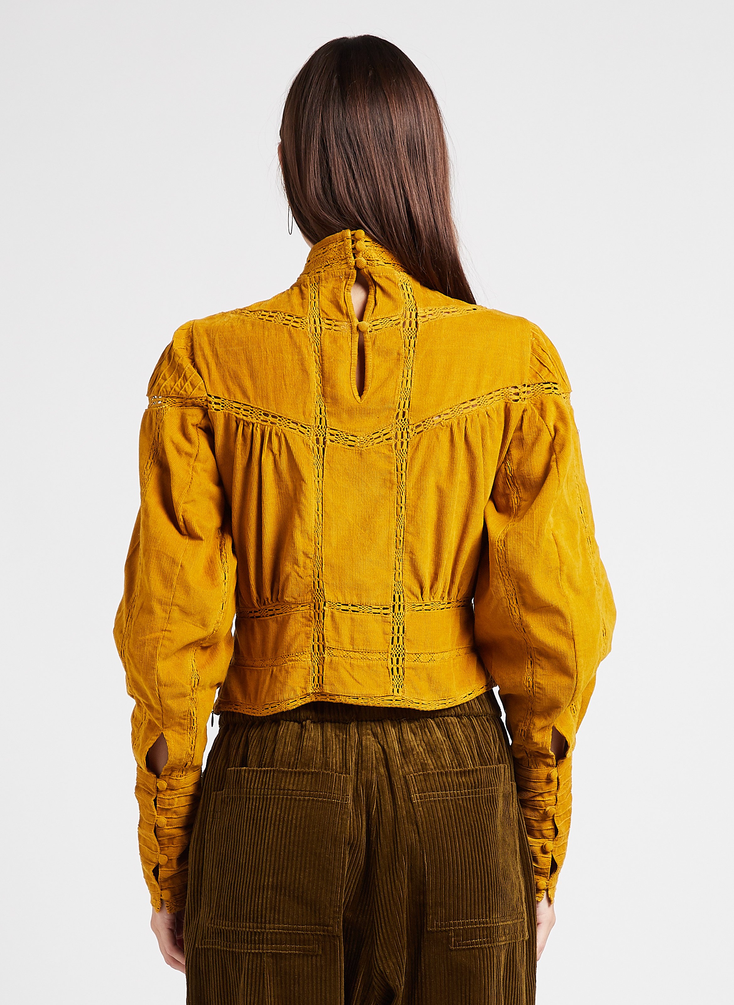 Seidenrock mit Print MES DEMOISELLES Gelb