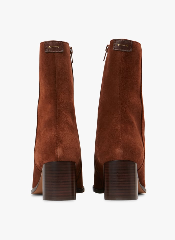 Leather Ankle Boots Tabac Anthology Paris Women Place des