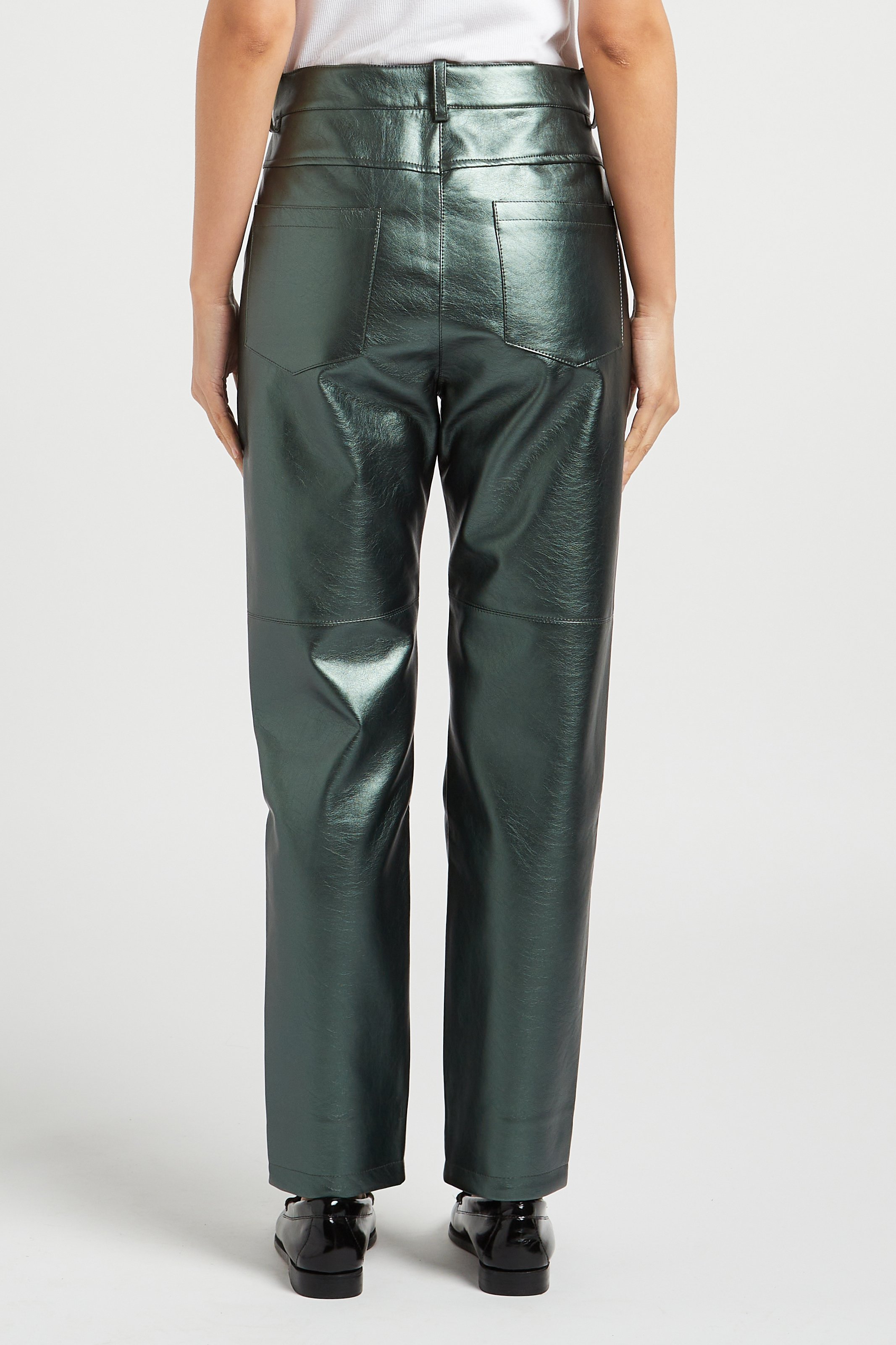 Pantalon droit taille haute THE LABEL EDITION Vert