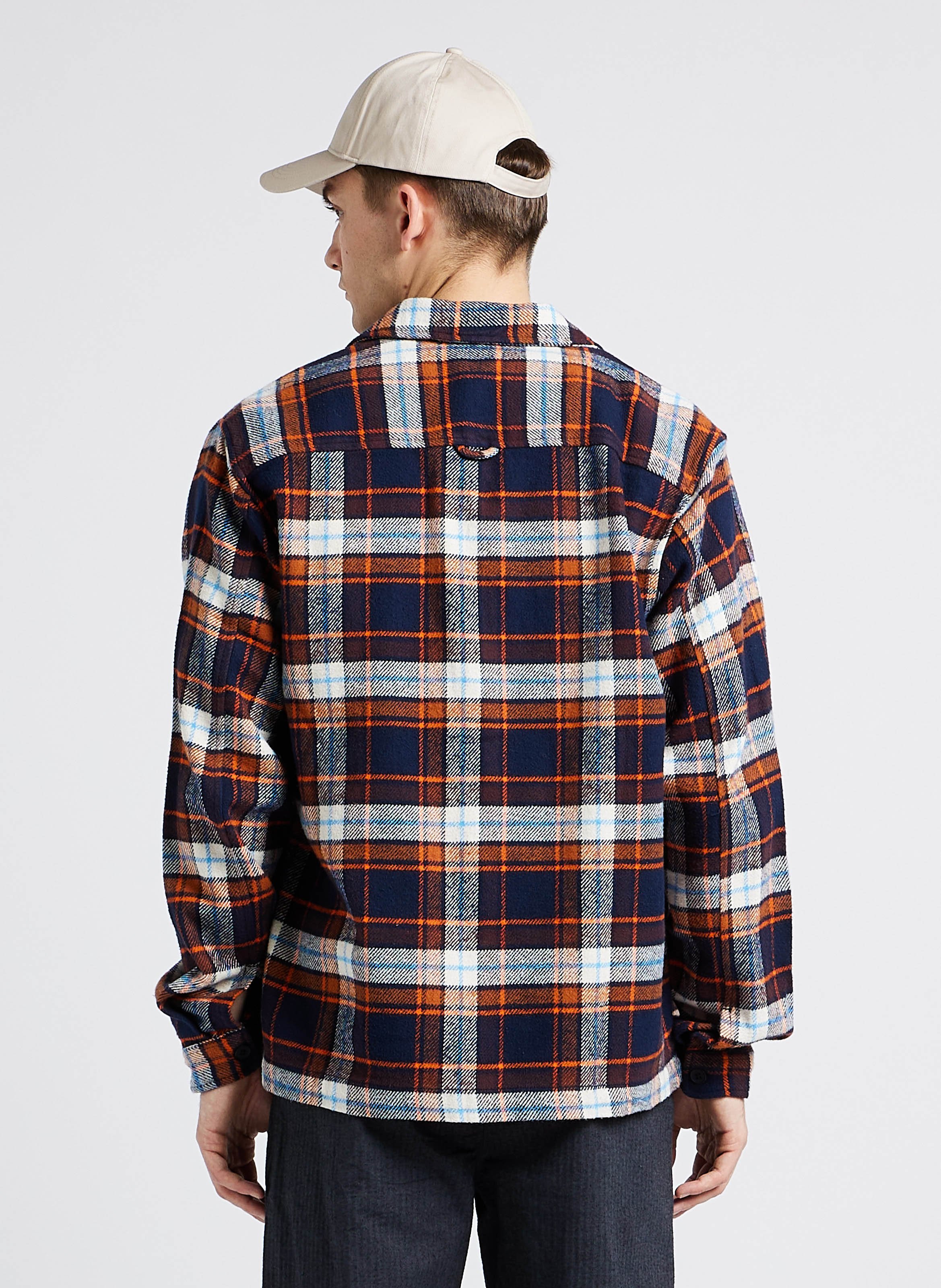 Surchemise col classique en coton bio KNOWLEDGE COTTON APPAREL Orange