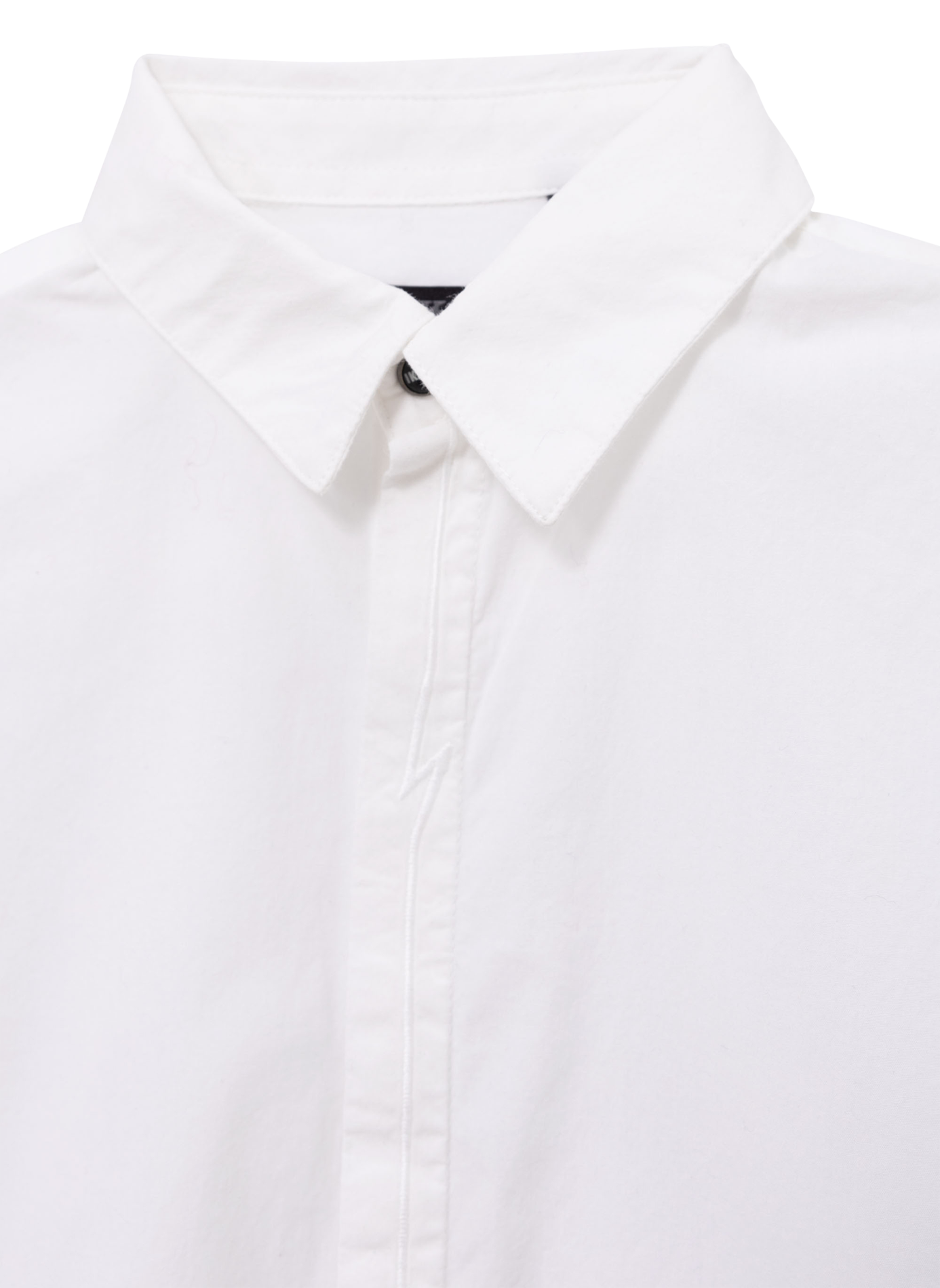 Chemise col classique manches contrastantes en coton IKKS JUNIOR White