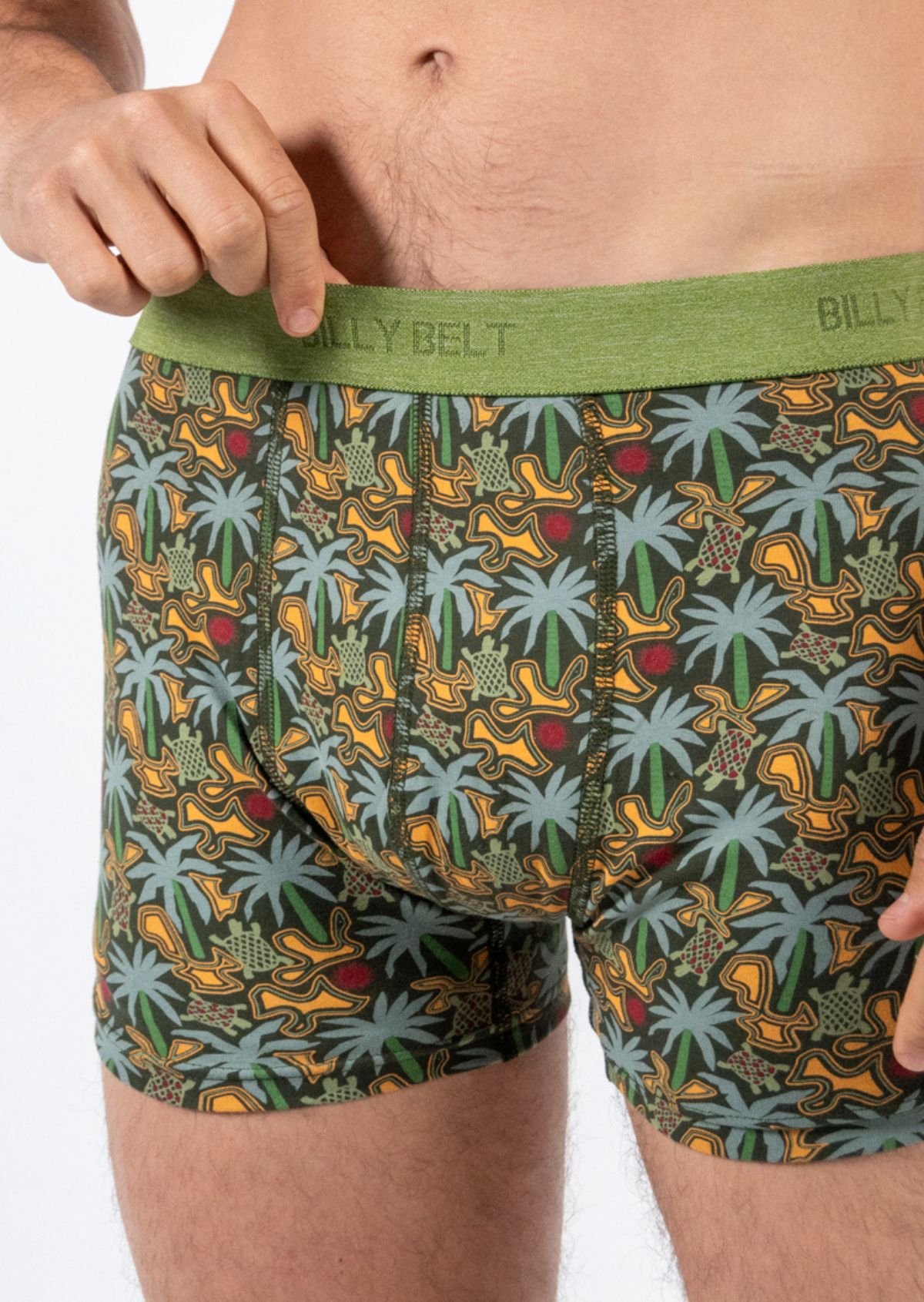 Boxer en coton biologique BILLYBELT Vert
