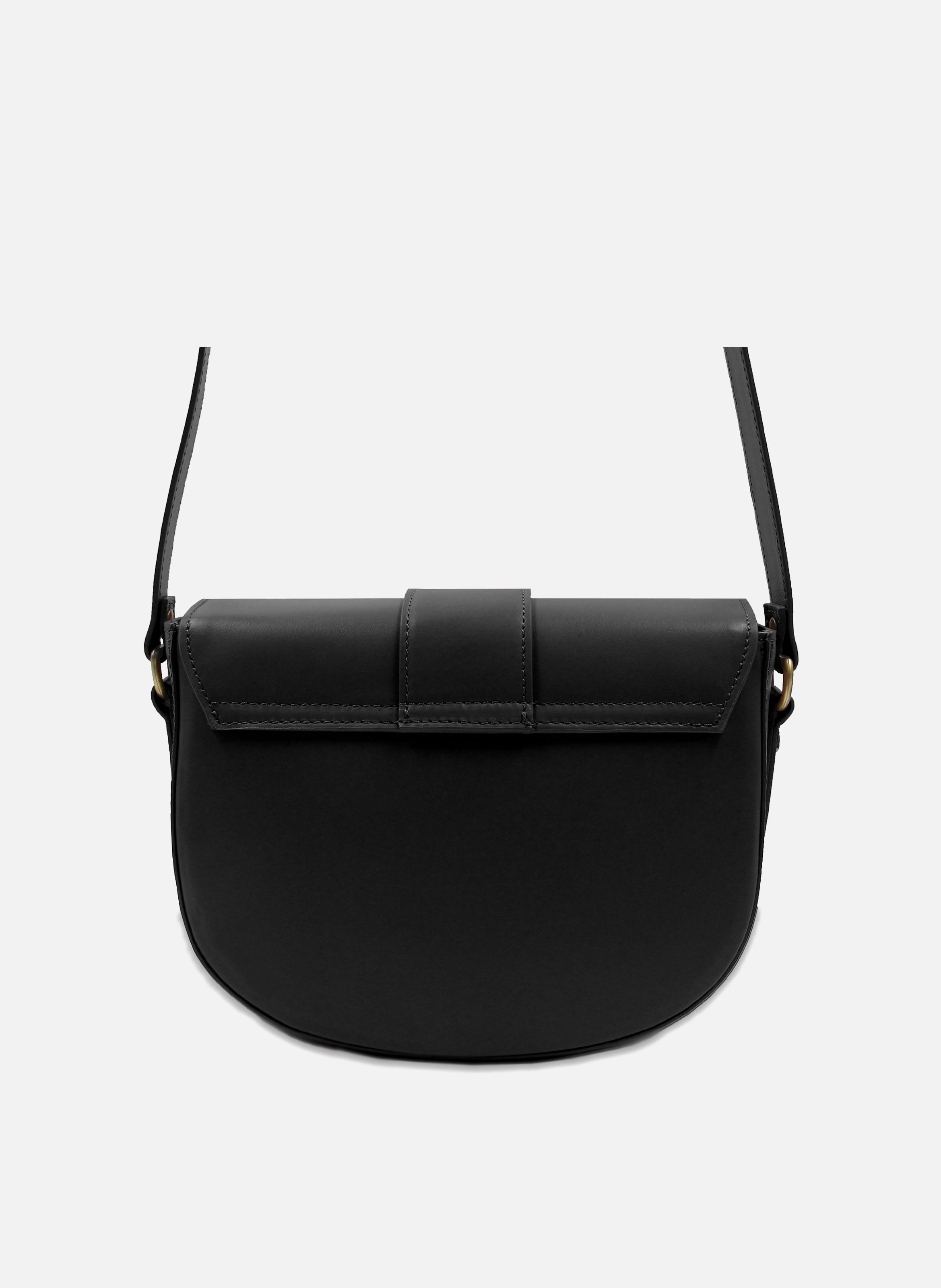 Sac boucle cuir lisse JULES & JENN Noir