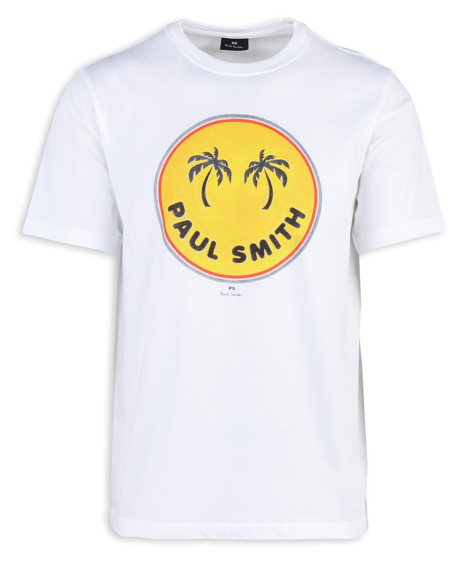 Printed organic cotton T-shirt PAUL SMITH White