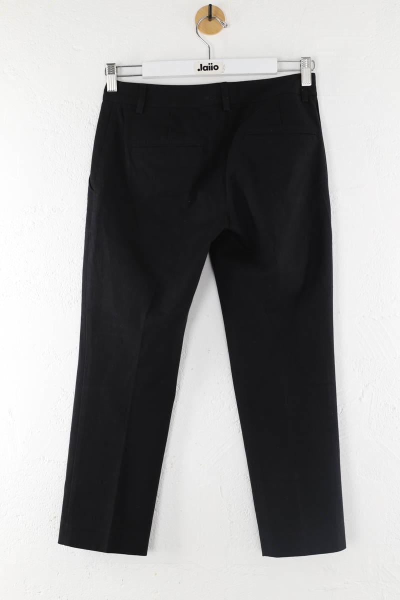 Slim cotton trousers THEORY - Seconde Main Black