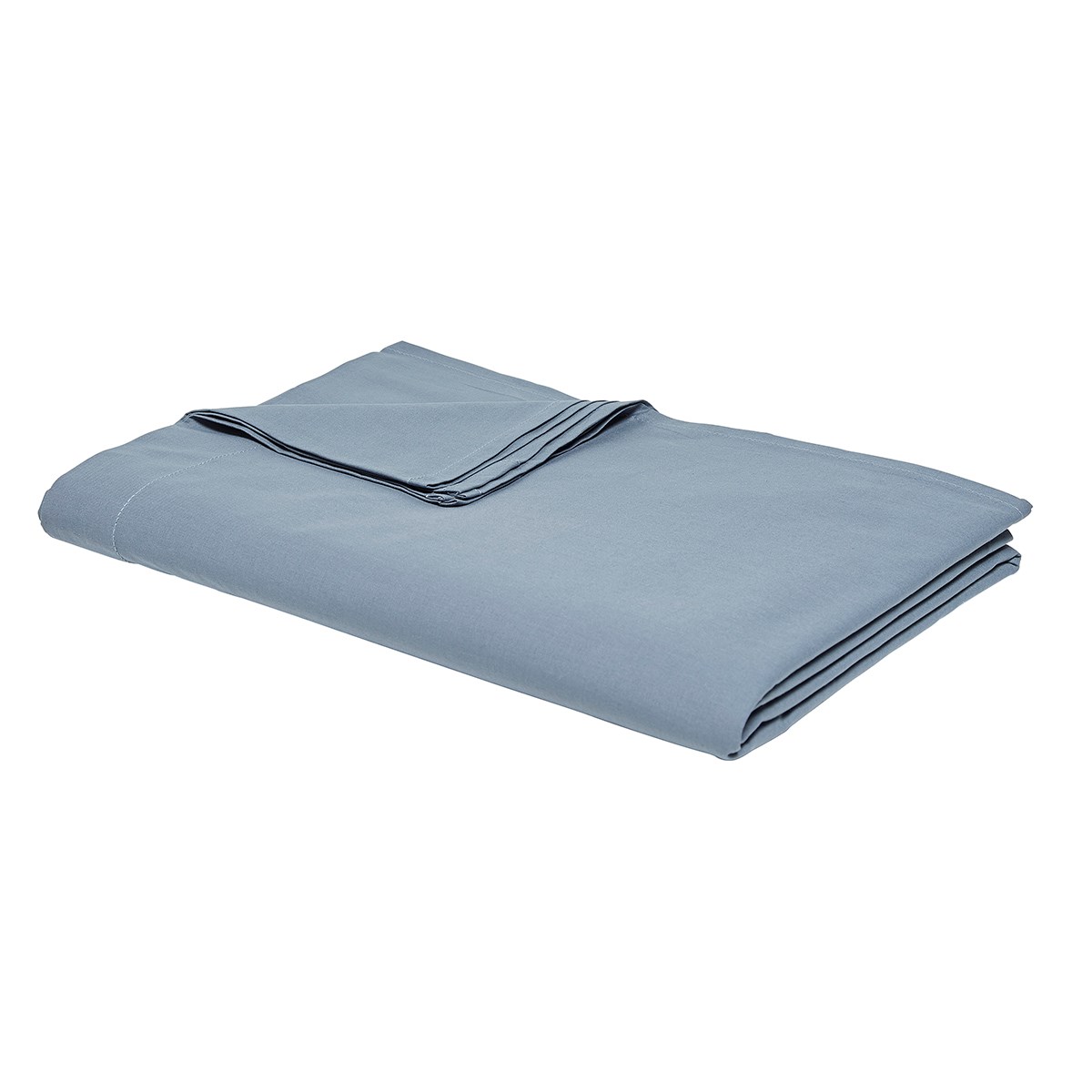 Flat sheet for bed in plain cotton TODAY LINGE DE MAISON Blue