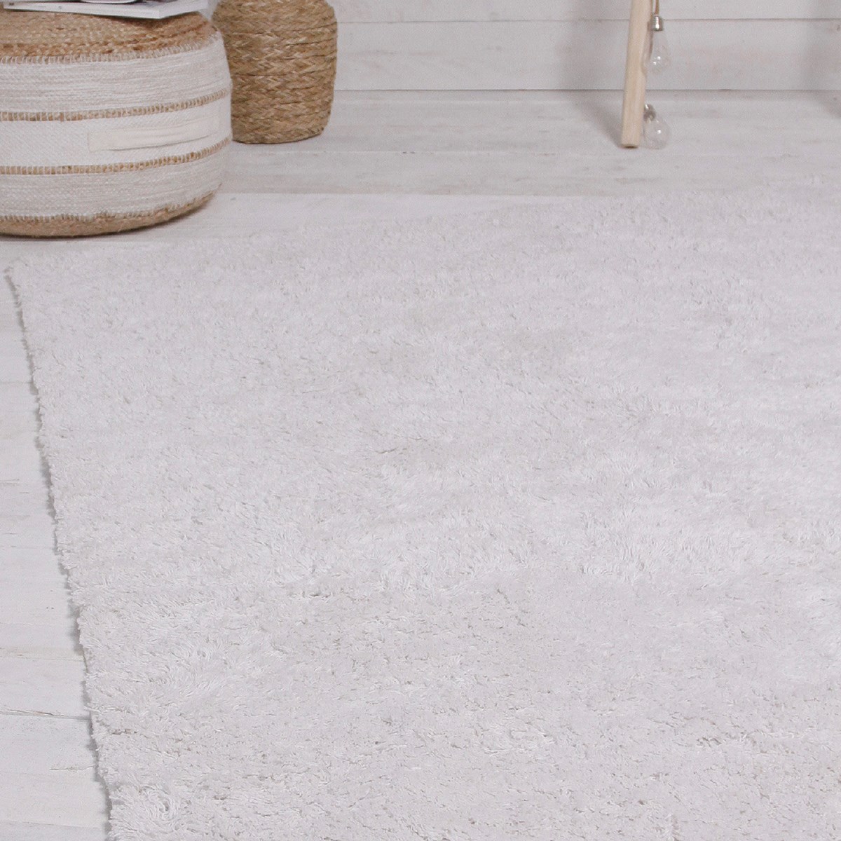 Tufted cotton living room rug TODAY LINGE DE MAISON Beige