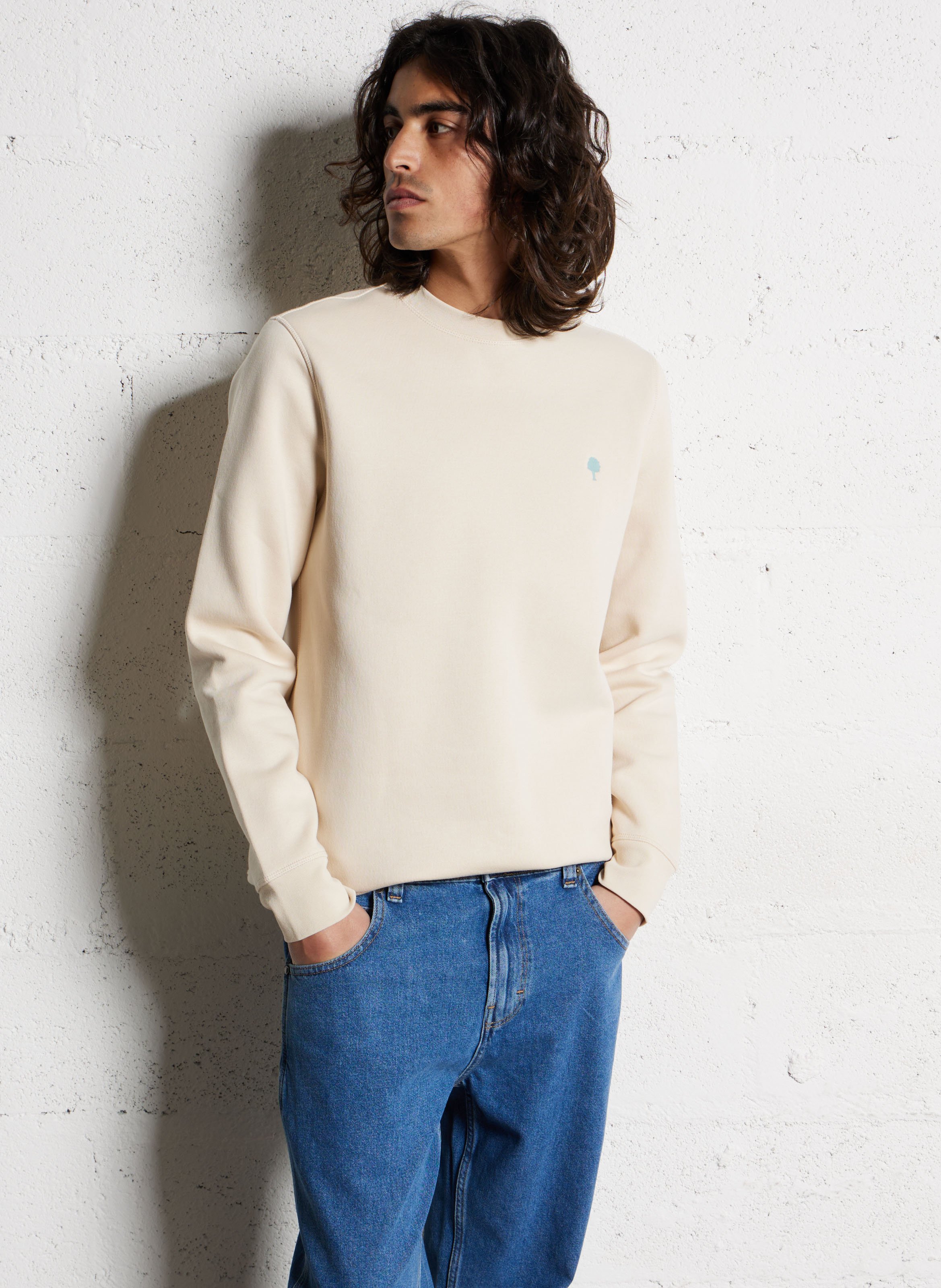 Effen sweater FAGUO Beige
