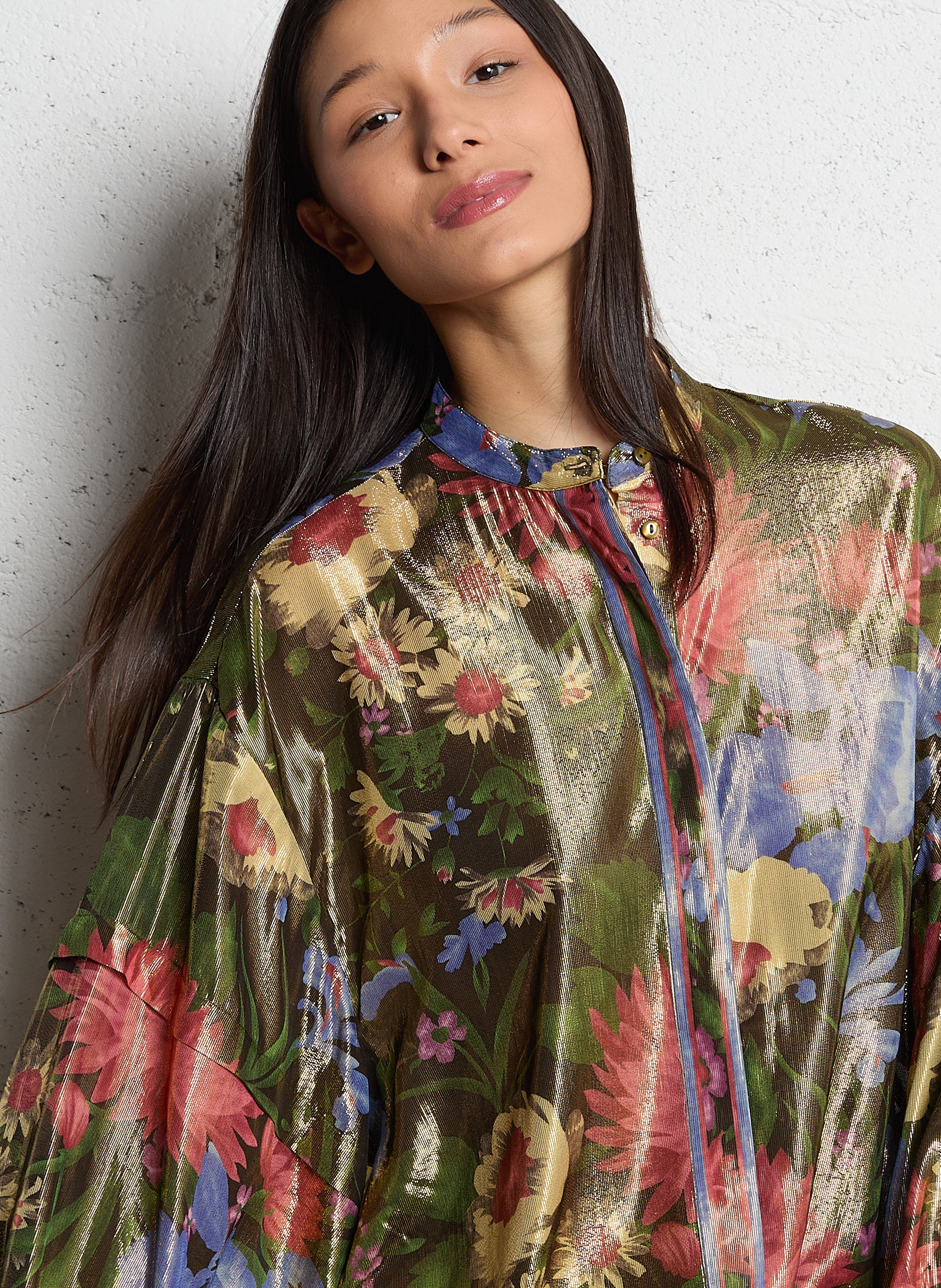 Flowy blouse with floral print MES DEMOISELLES Multicolored