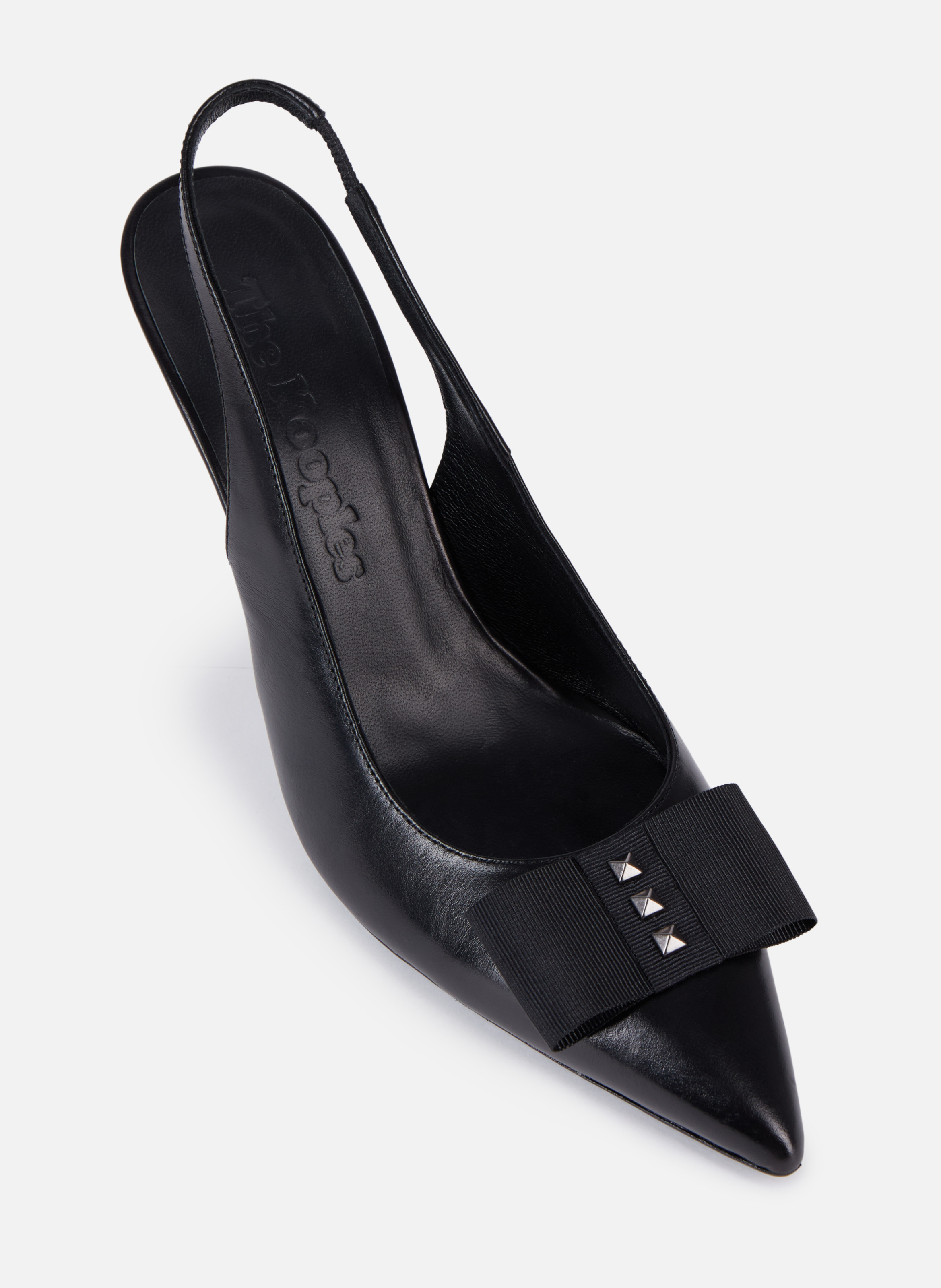 Leather slingback pumps THE KOOPLES Black