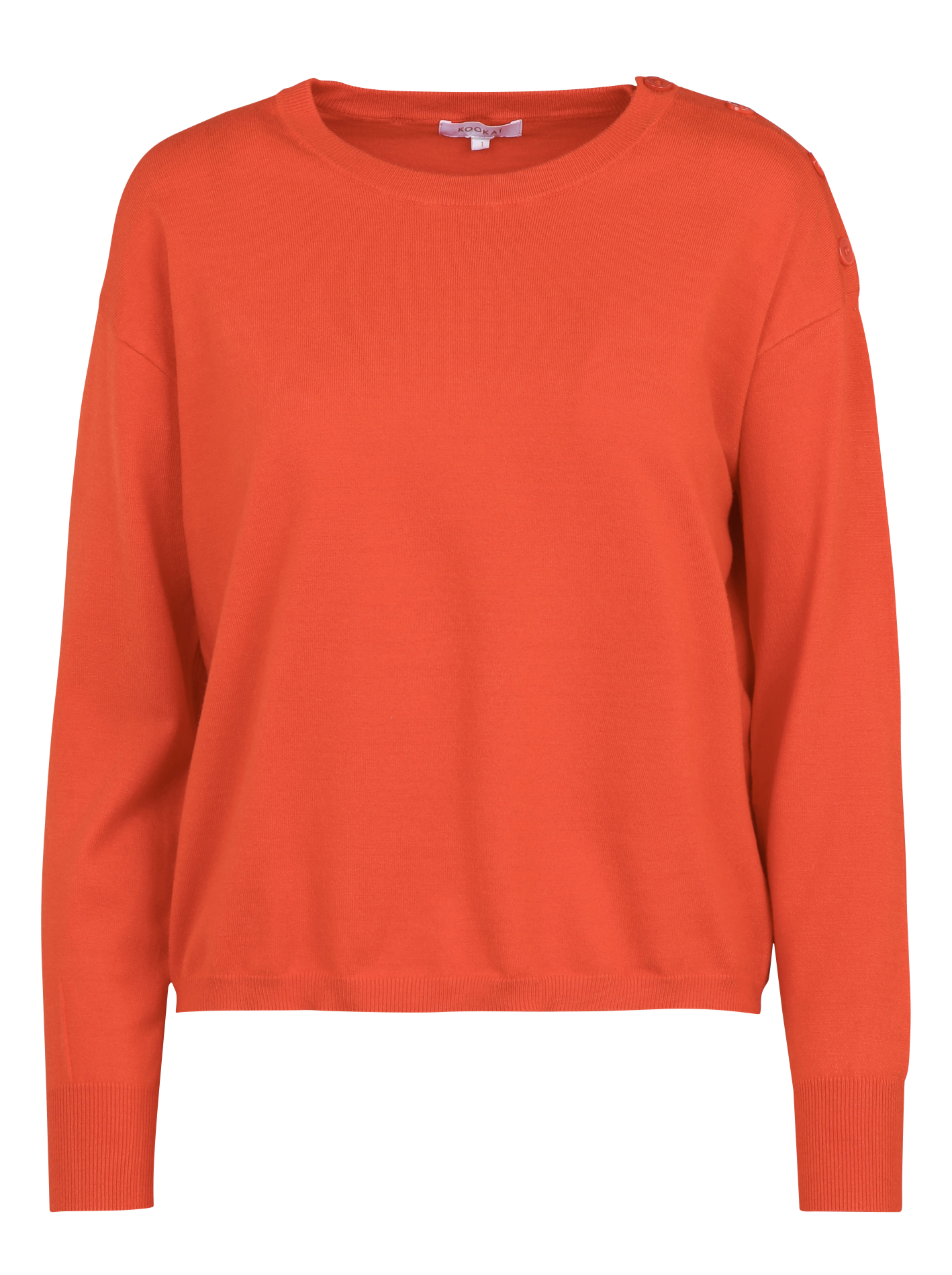 Kurzärmliger Pullover mit Rundhalsausschnitt KOOKAI Orange